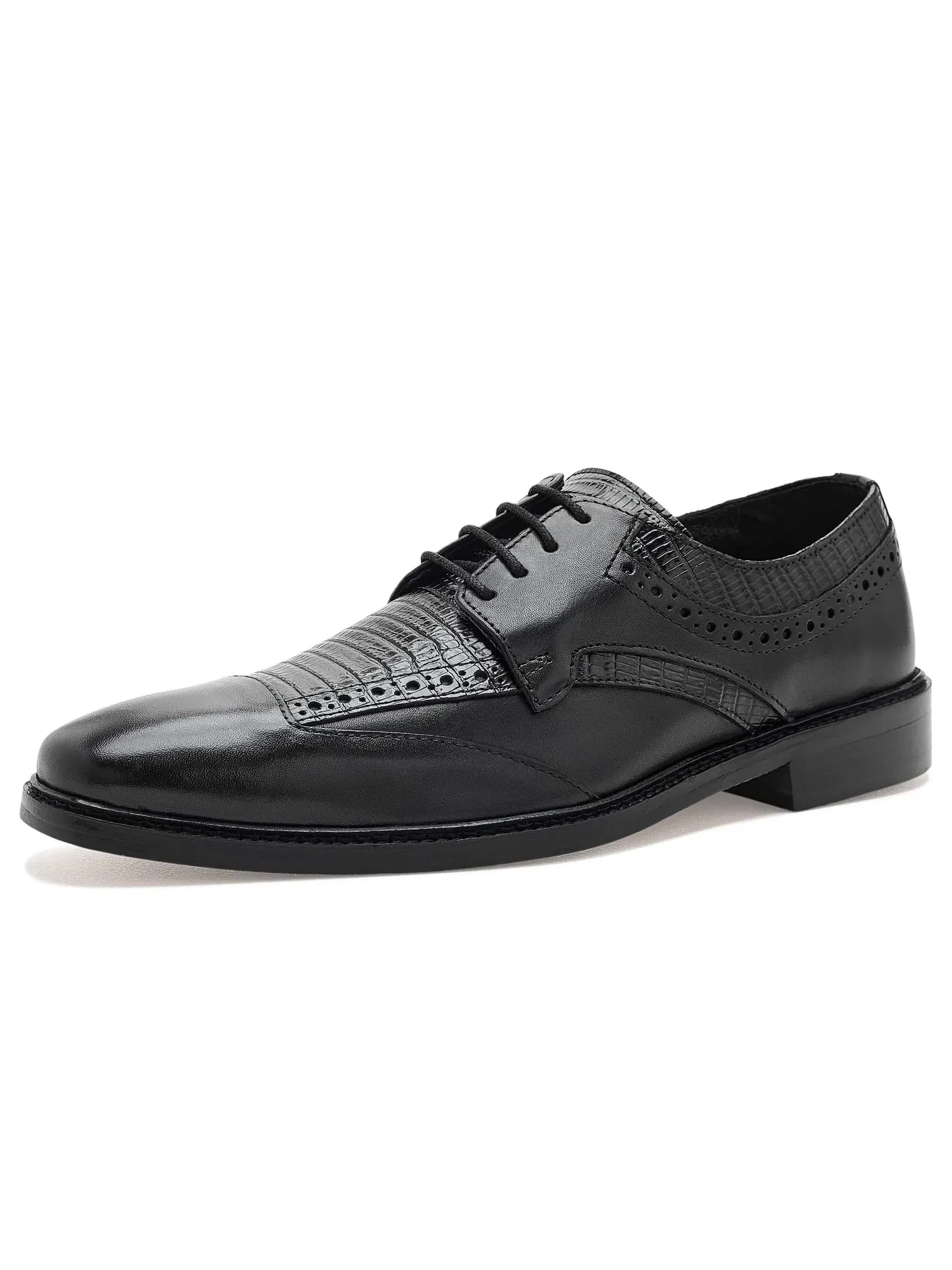 Оксфорды с измененным закрытым носком Gambetta Modified Cap Toe Oxford Stacy Adams — изображение 1 из 4, черный