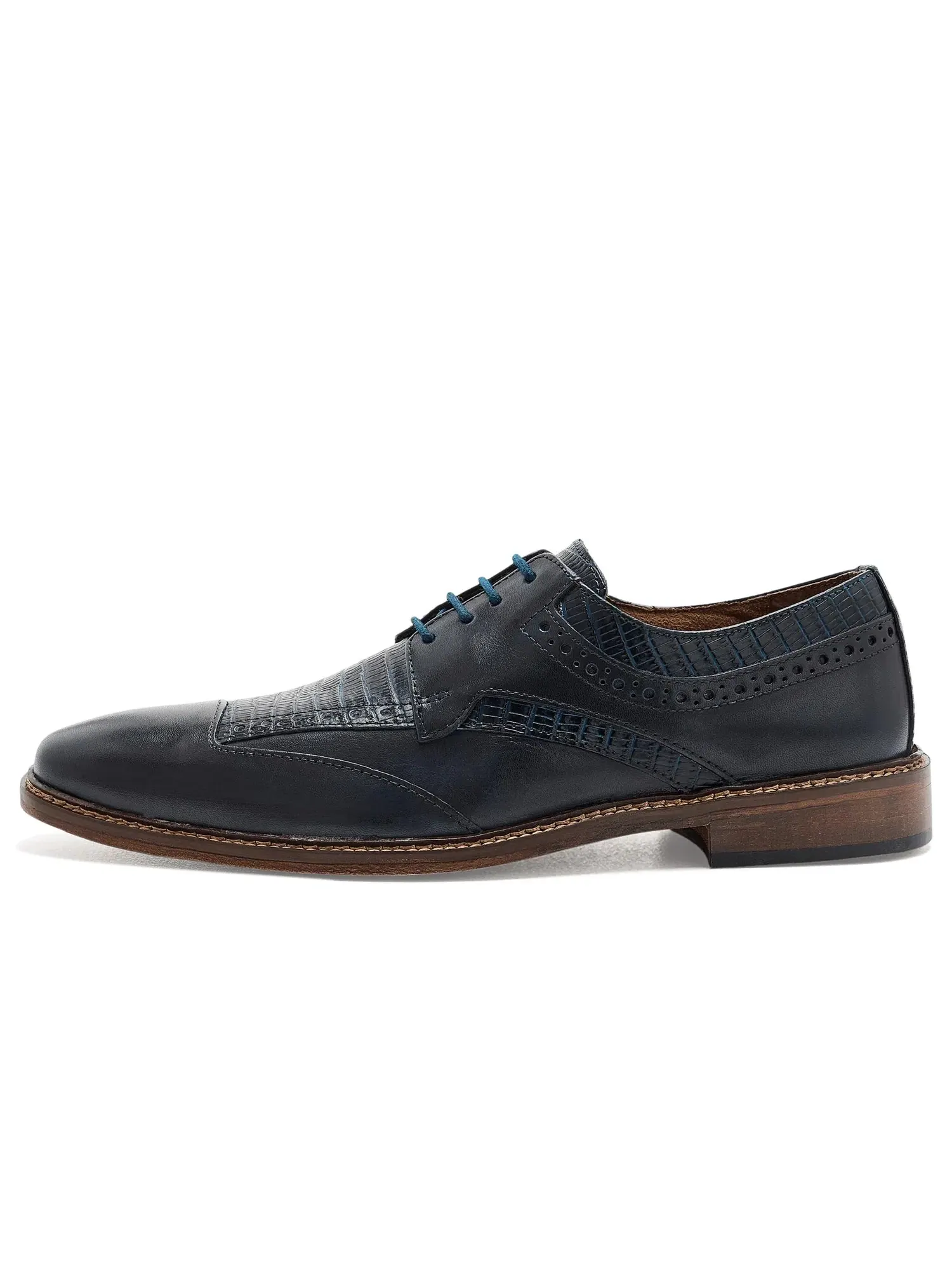 Оксфорды с измененным закрытым носком Gambetta Modified Cap Toe Oxford Stacy Adams — изображение 4 из 4, темно-синий