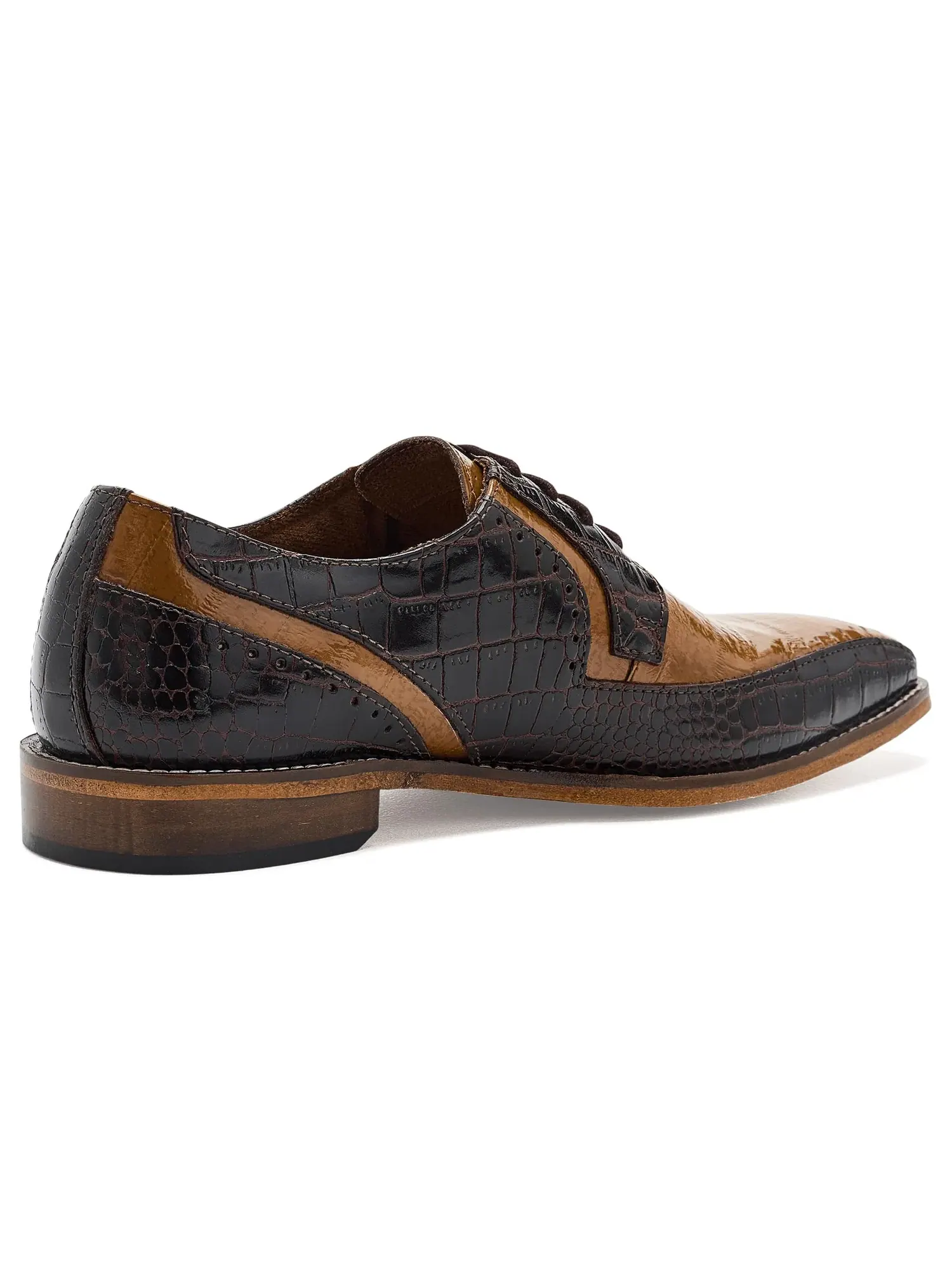 Оксфорды с носком «байк» Talamanco Bike Toe Oxford Stacy Adams — изображение 3 из 4, коричневый мульти