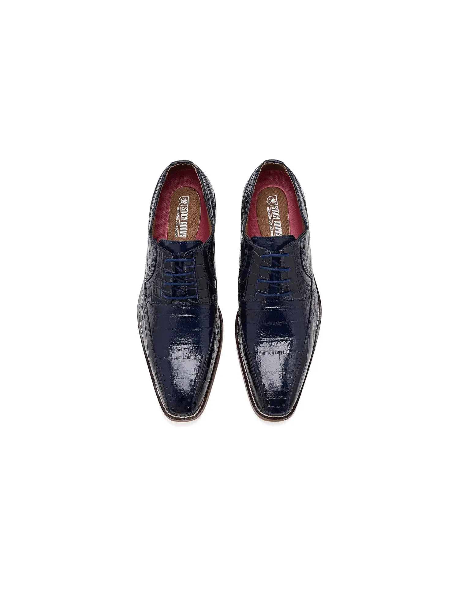 Оксфорды с носком «байк» Talamanco Bike Toe Oxford Stacy Adams — изображение 2 из 4, синий