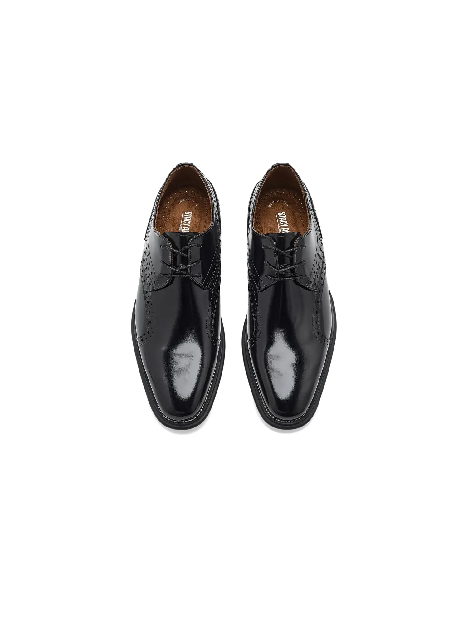 Оксфорды с гладким носком Alexander Plain Toe Oxford Stacy Adams — изображение 2 из 4, черный