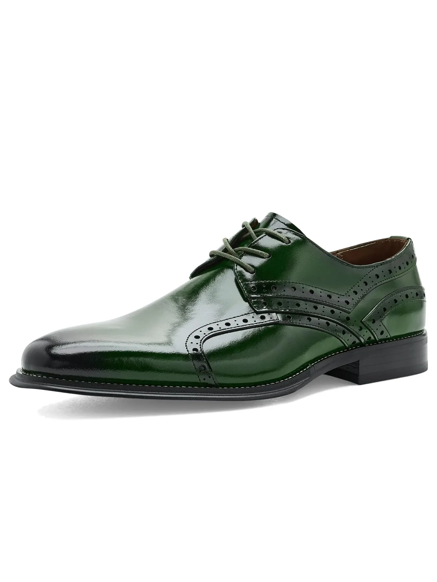 Оксфорды с гладким носком Alexander Plain Toe Oxford Stacy Adams — изображение 1 из 4, зеленый