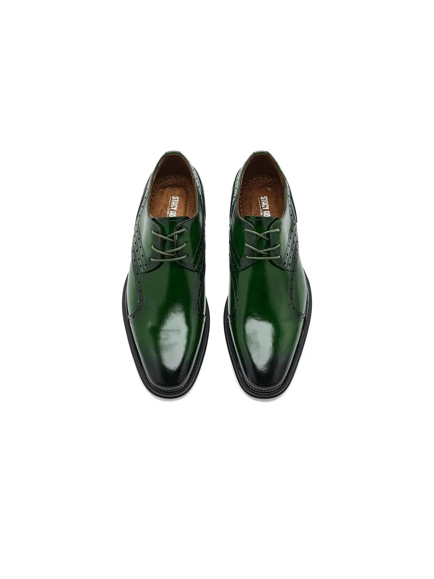 Оксфорды с гладким носком Alexander Plain Toe Oxford Stacy Adams — изображение 2 из 4, зеленый