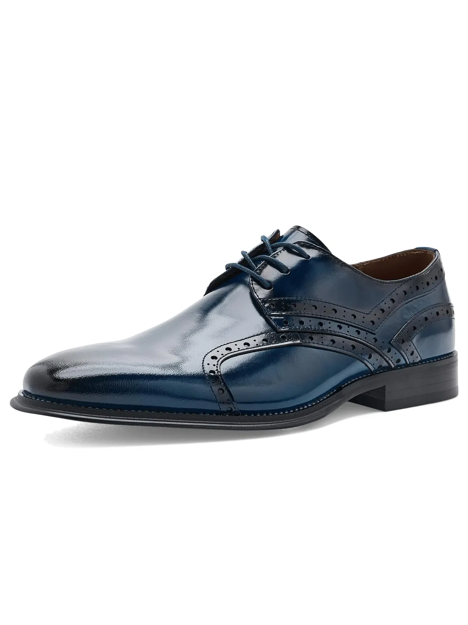 Оксфорды с гладким носком Alexander Plain Toe Oxford Stacy Adams — изображение 1 из 4, синий