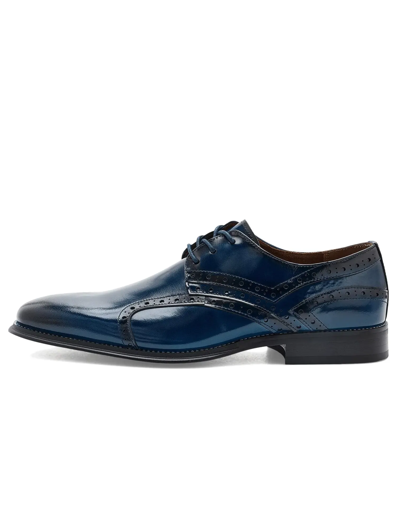 Оксфорды с гладким носком Alexander Plain Toe Oxford Stacy Adams — изображение 4 из 4, синий