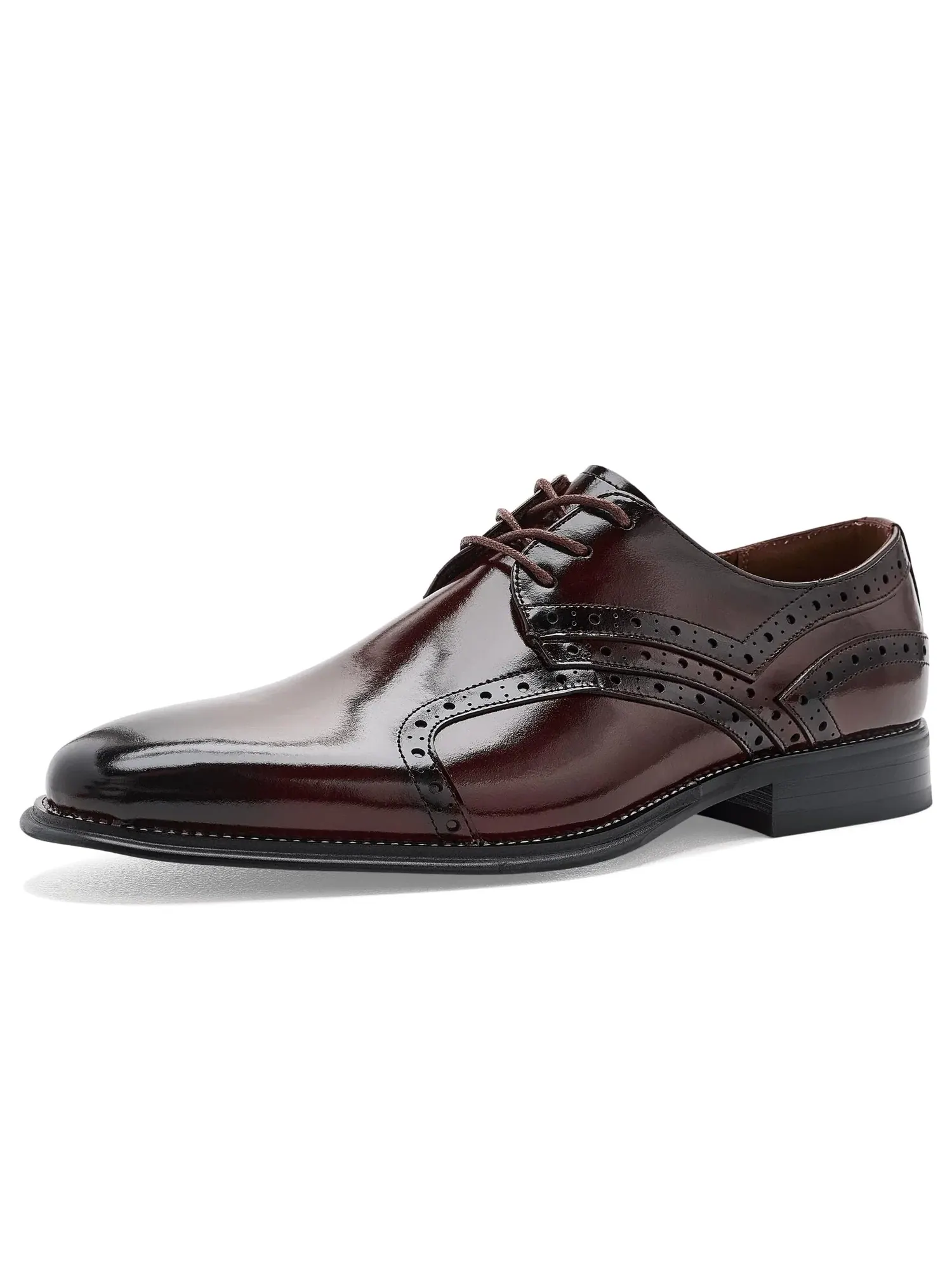 Оксфорды с гладким носком Alexander Plain Toe Oxford Stacy Adams — изображение 1 из 4, бордовый