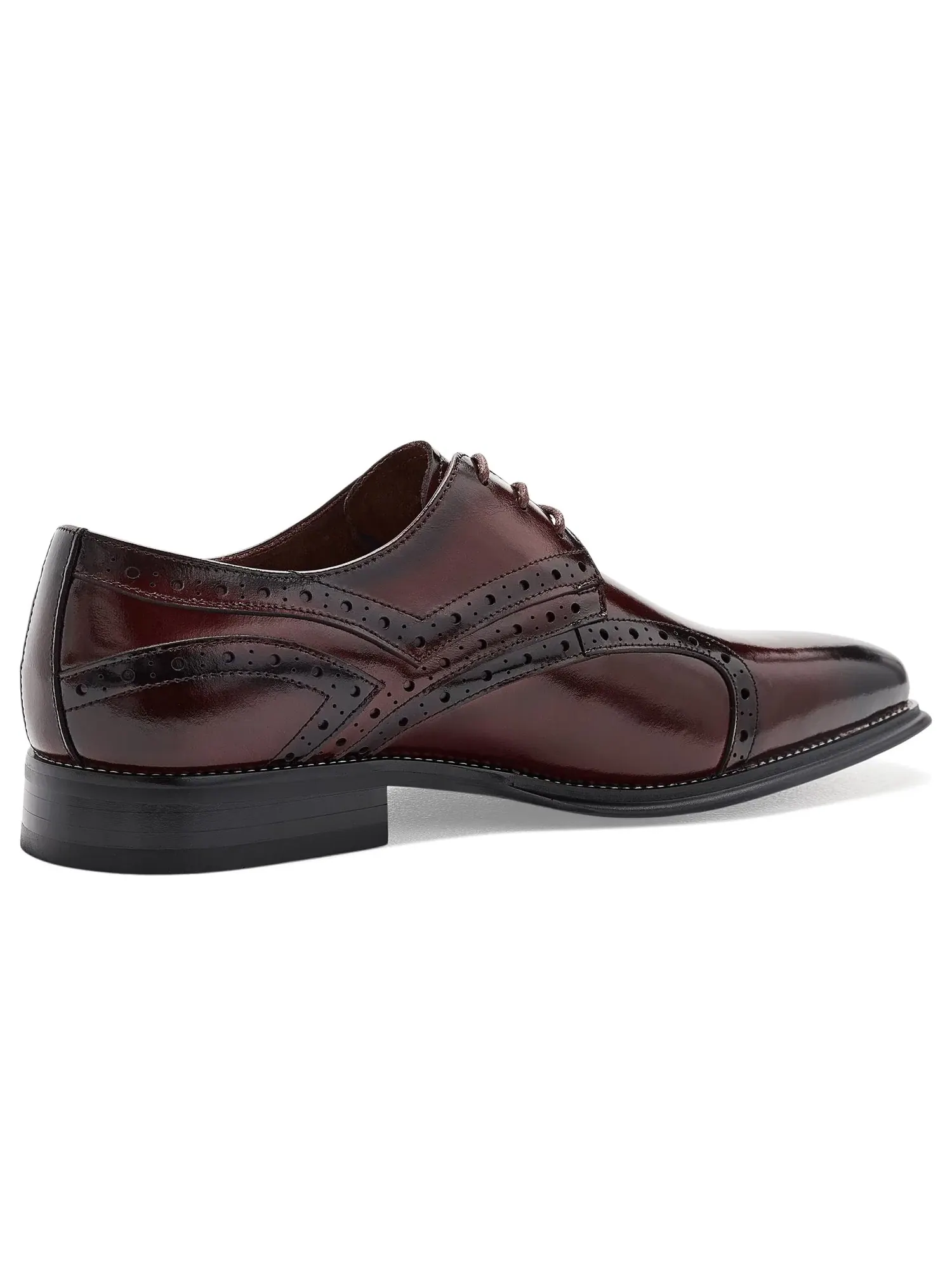 Оксфорды с гладким носком Alexander Plain Toe Oxford Stacy Adams — изображение 3 из 4, бордовый