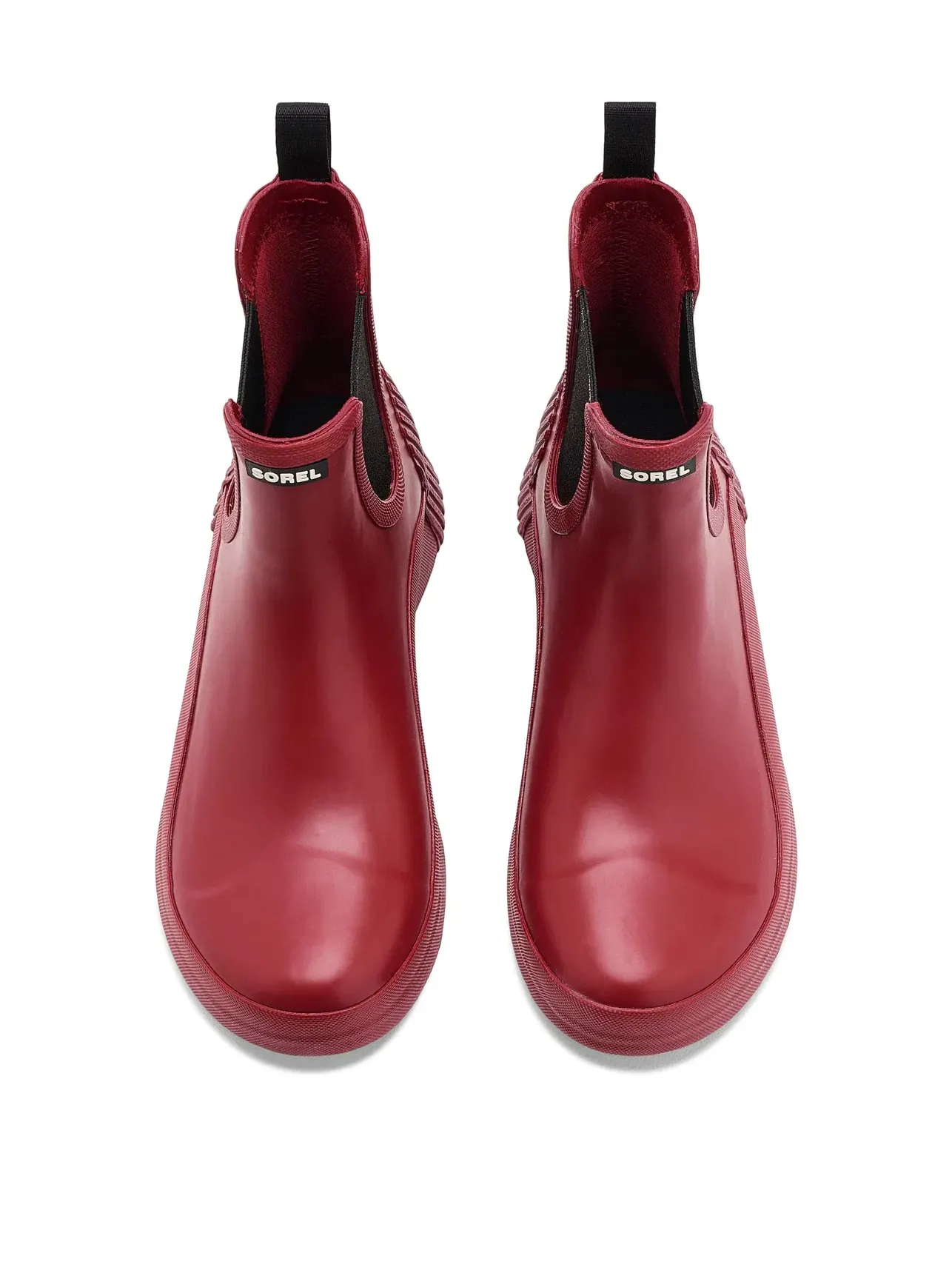 Водонепроницаемые ботинки Out N About IV Chelsea Rain Waterproof Sorel — изображение 2 из 4, красный/черный