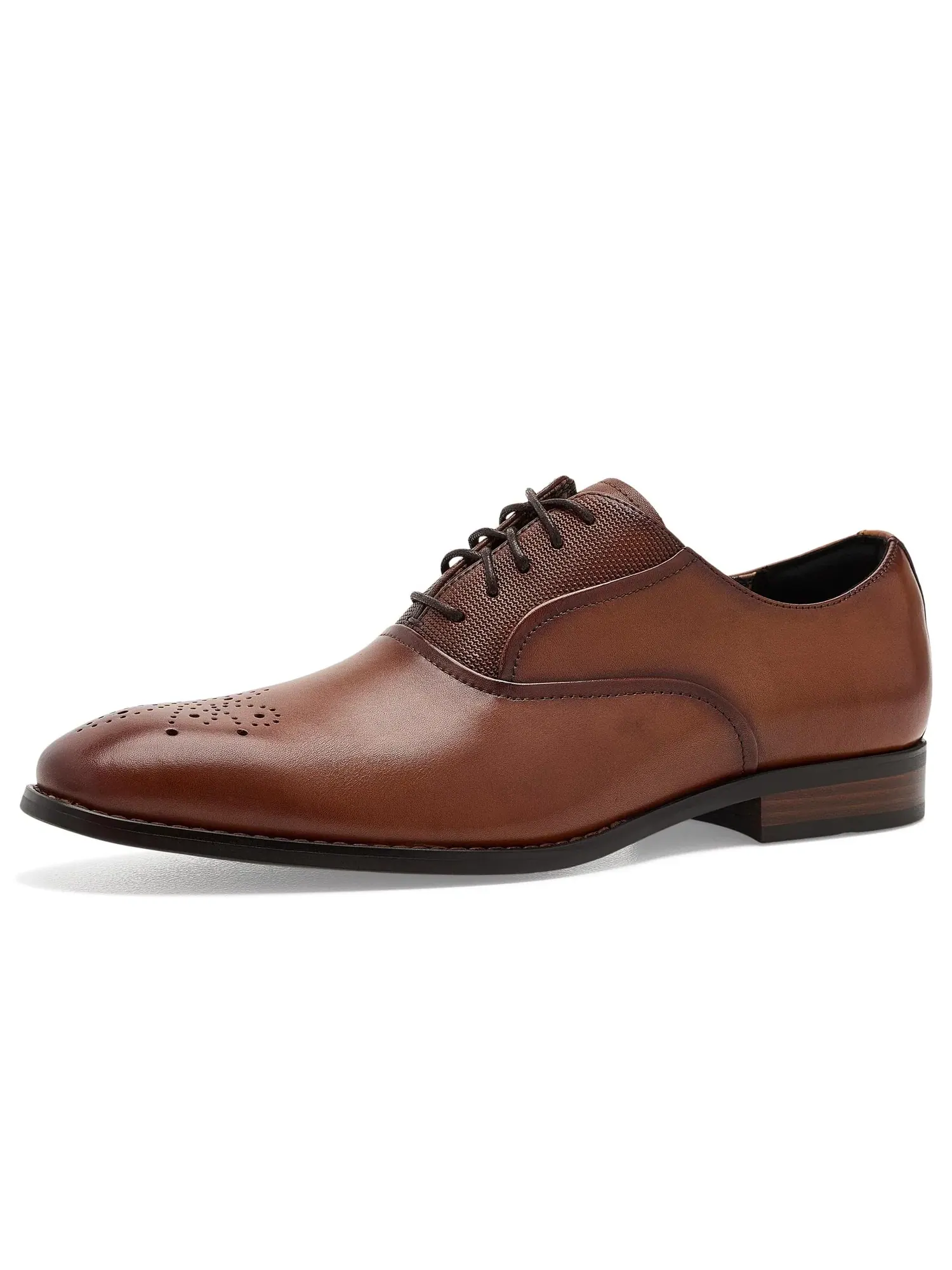 Оксфорды с гладким носком Langford Plain Toe Oxford Stacy Adams — изображение 1 из 4, коричневый