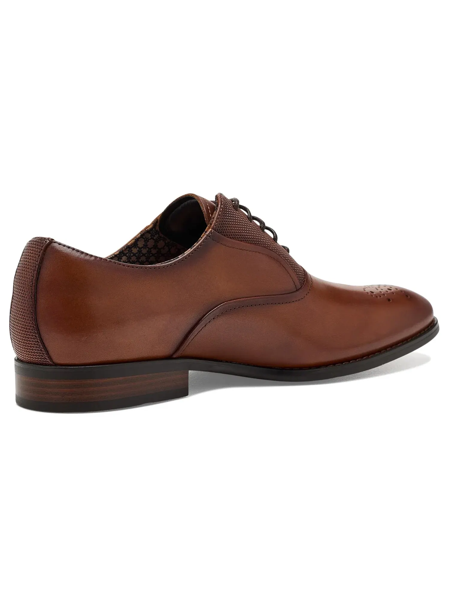 Оксфорды с гладким носком Langford Plain Toe Oxford Stacy Adams — изображение 3 из 4, коричневый