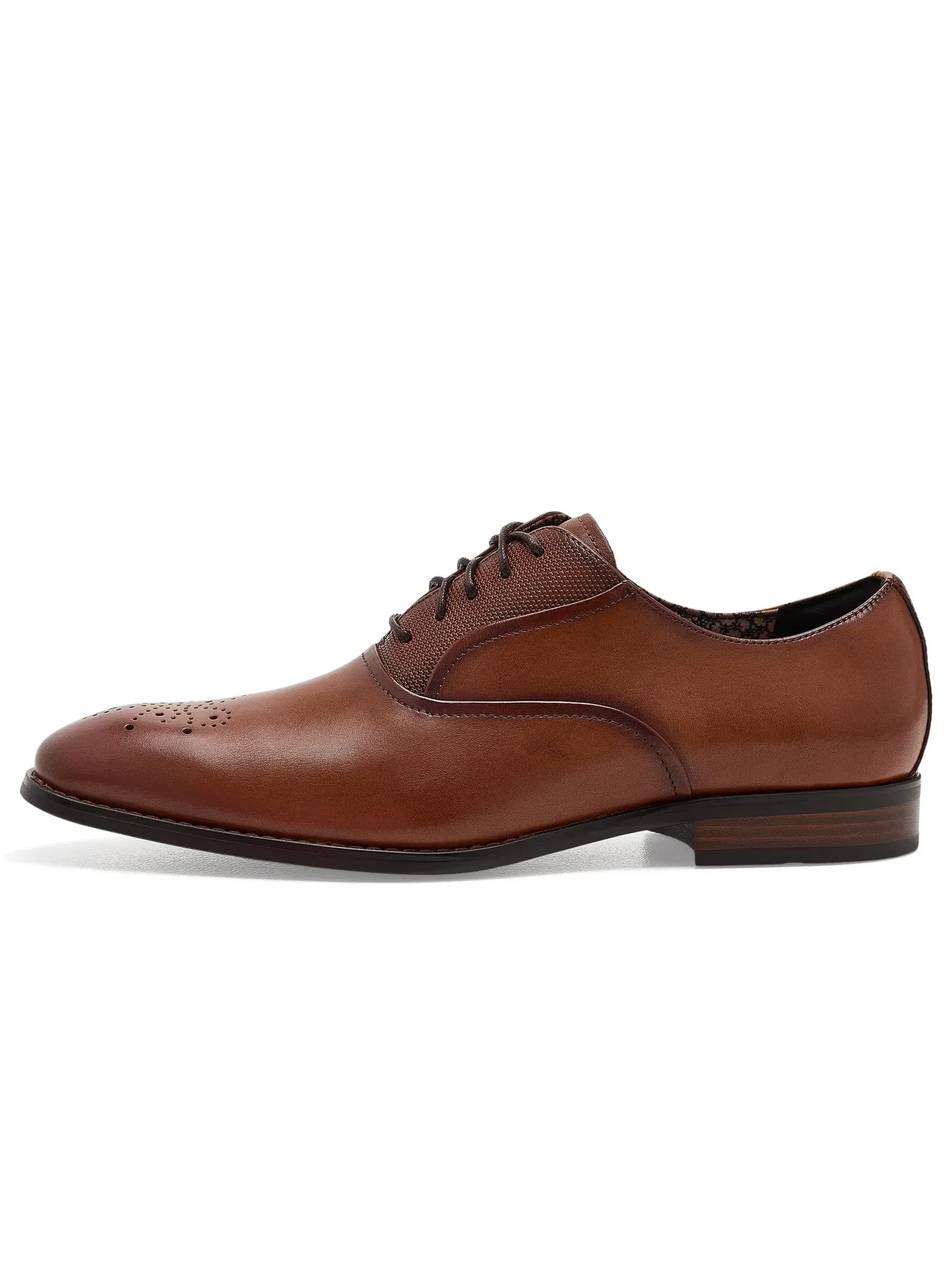 Оксфорды с гладким носком Langford Plain Toe Oxford Stacy Adams — изображение 4 из 4, коричневый