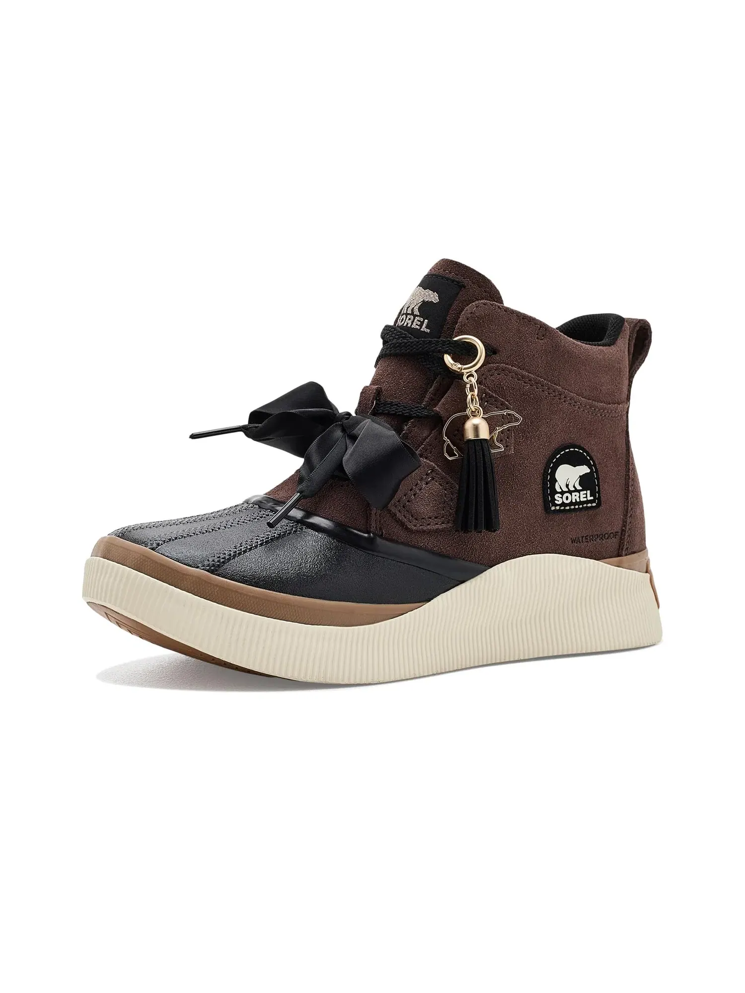 Водонепроницаемые ботинки Out N About IV Classic Charm WP Sorel — изображение 1 из 4, коричневый