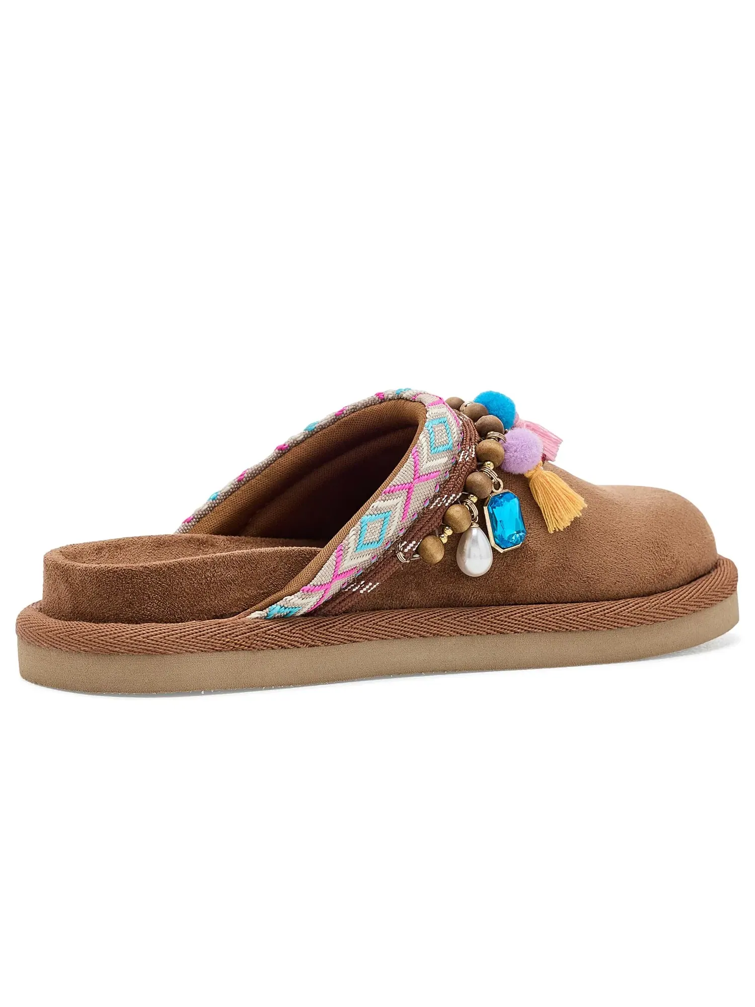 Тапочки Sleigh (для маленьких и больших детей) Steve Madden Kids — изображение 3 из 4, коричневый