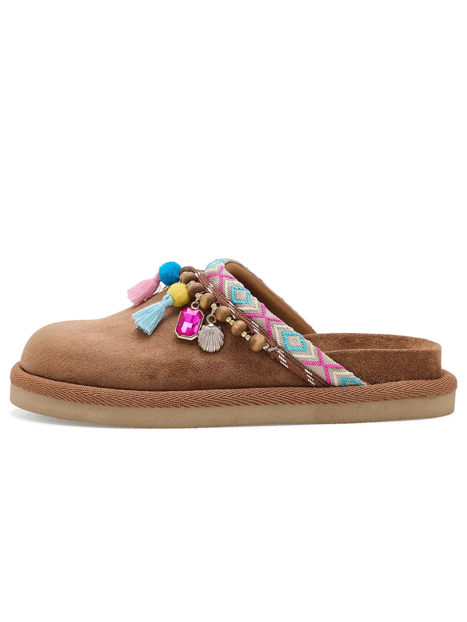 Тапочки Sleigh (для маленьких и больших детей) Steve Madden Kids — изображение 4 из 4, коричневый