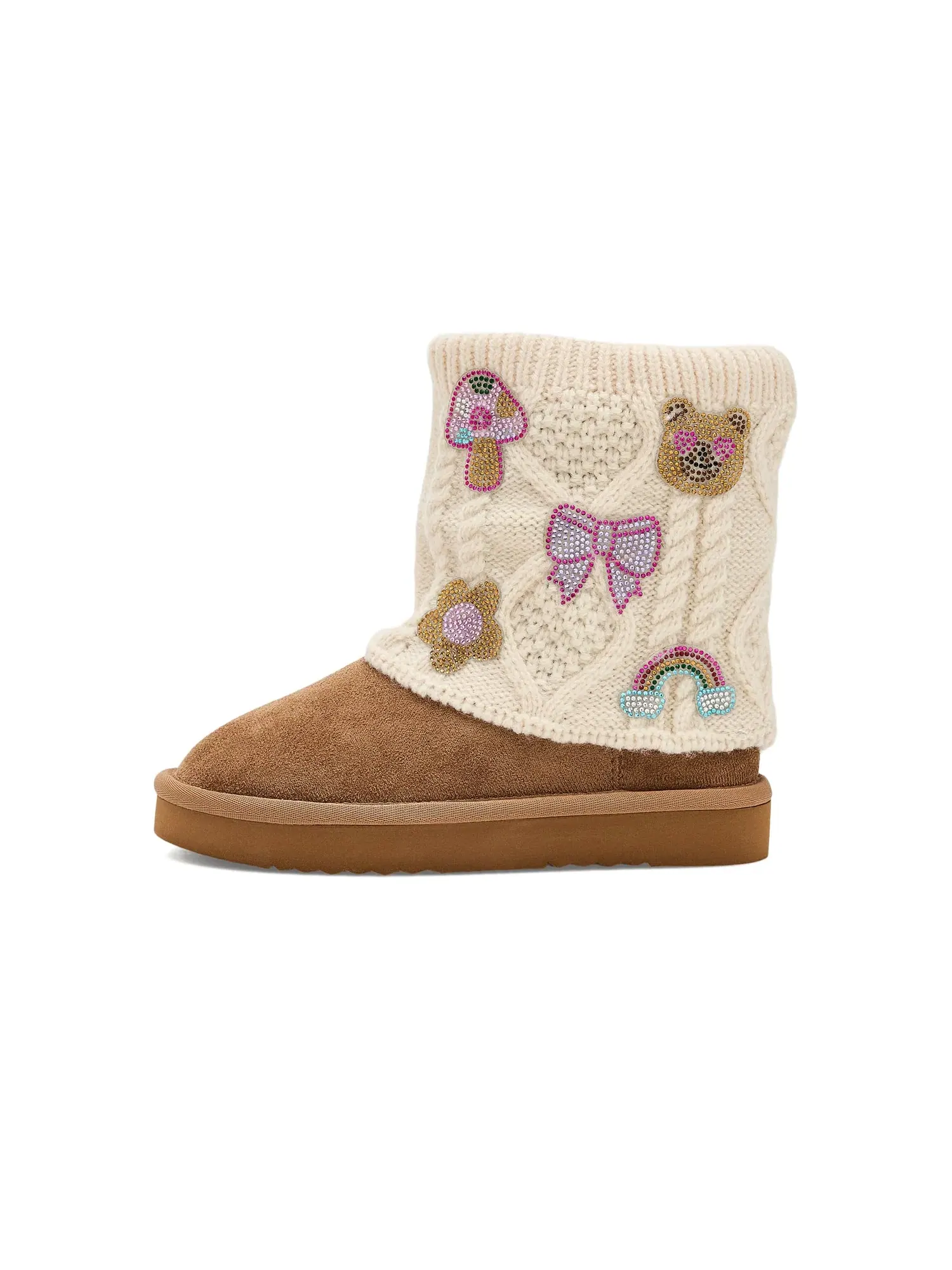 Ботинки Sadiee (для малышей и маленьких детей) Steve Madden Kids — изображение 4 из 4, коричневый