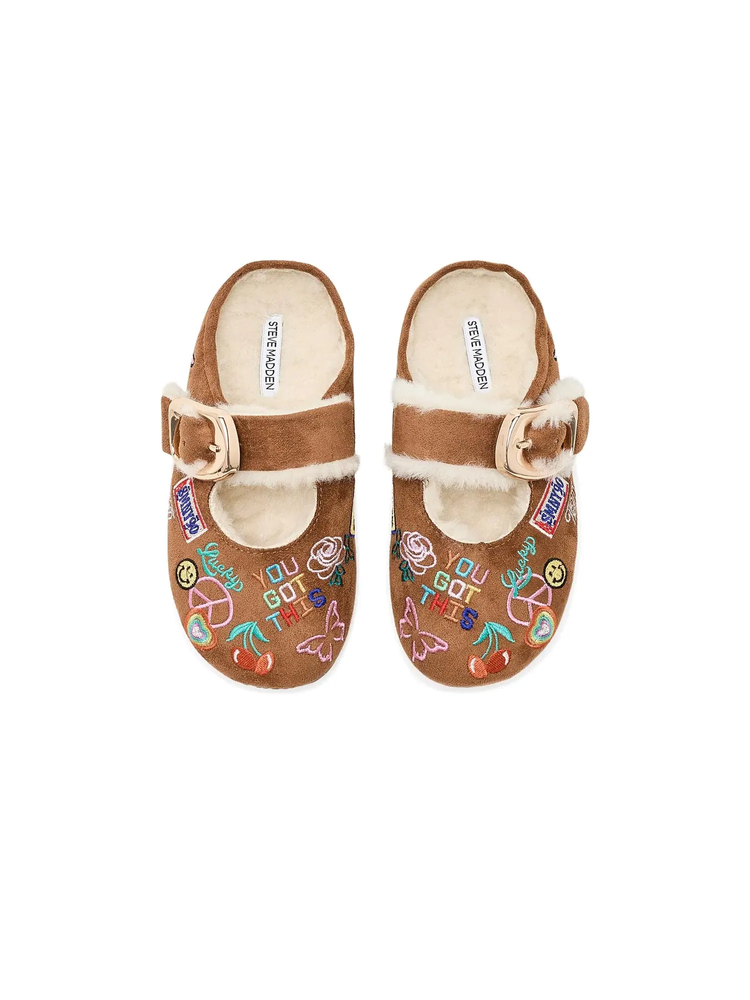 Детская обувь Cloudye (для малышей, маленьких и больших детей) Steve Madden Kids — изображение 2 из 4, коньячный мульти