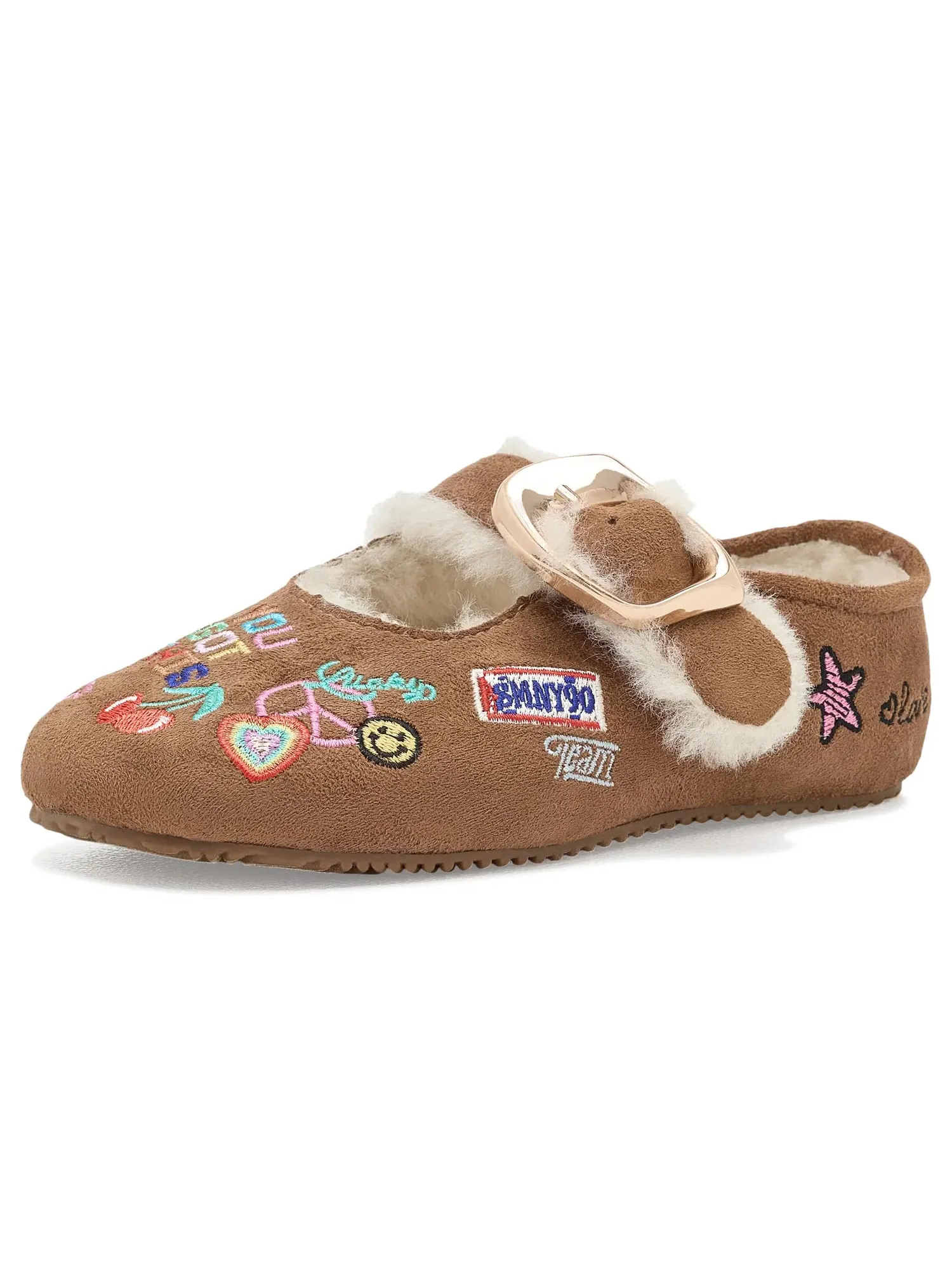 Балетки Cloudye (для маленьких и больших детей) Steve Madden Kids — изображение 1 из 4, коньячный мульти