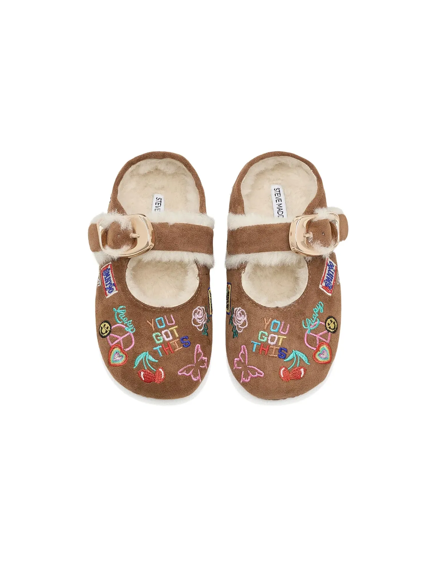 Балетки Cloudye (для маленьких и больших детей) Steve Madden Kids — изображение 2 из 4, коньячный мульти