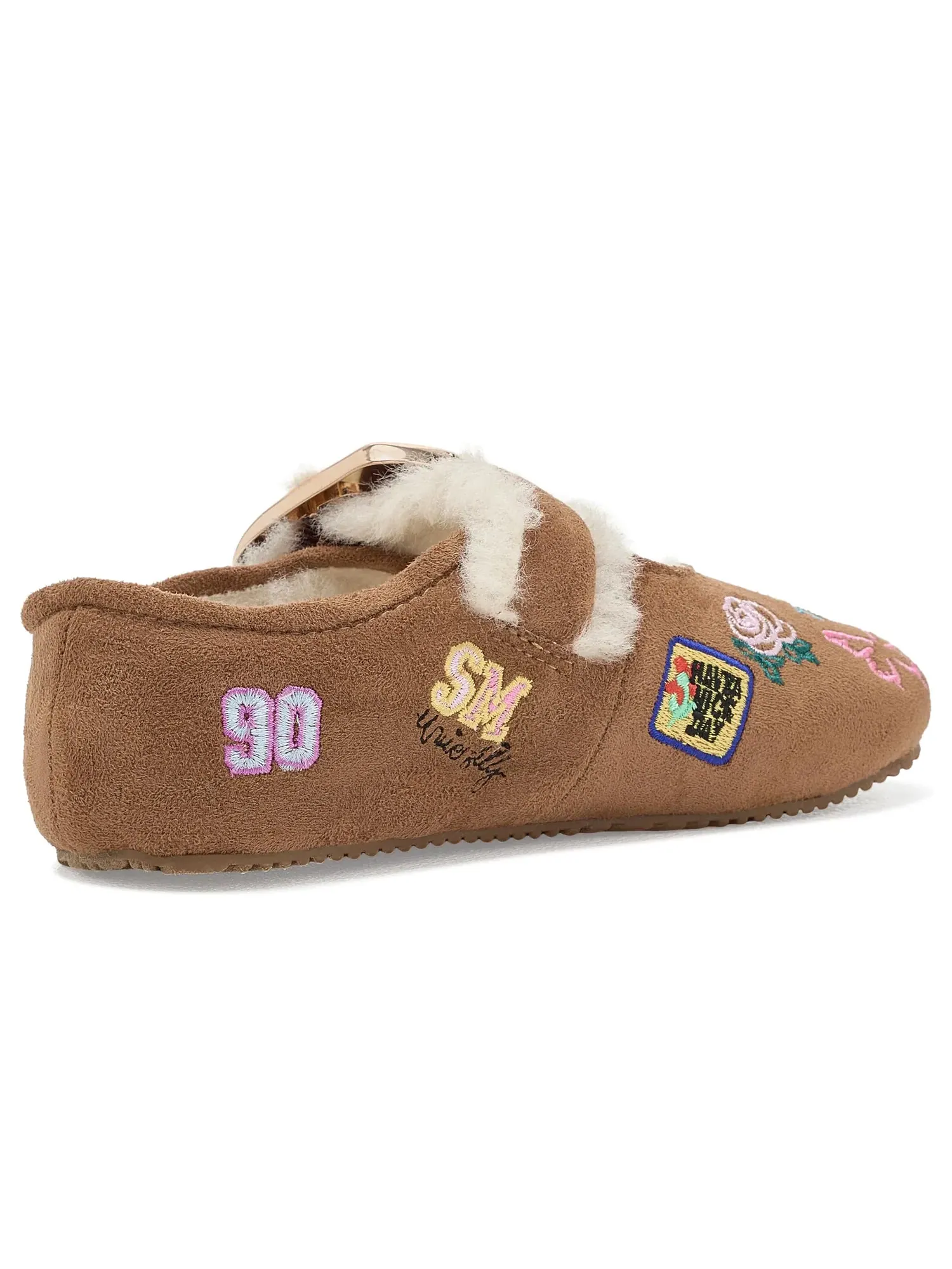 Балетки Cloudye (для маленьких и больших детей) Steve Madden Kids — изображение 3 из 4, коньячный мульти
