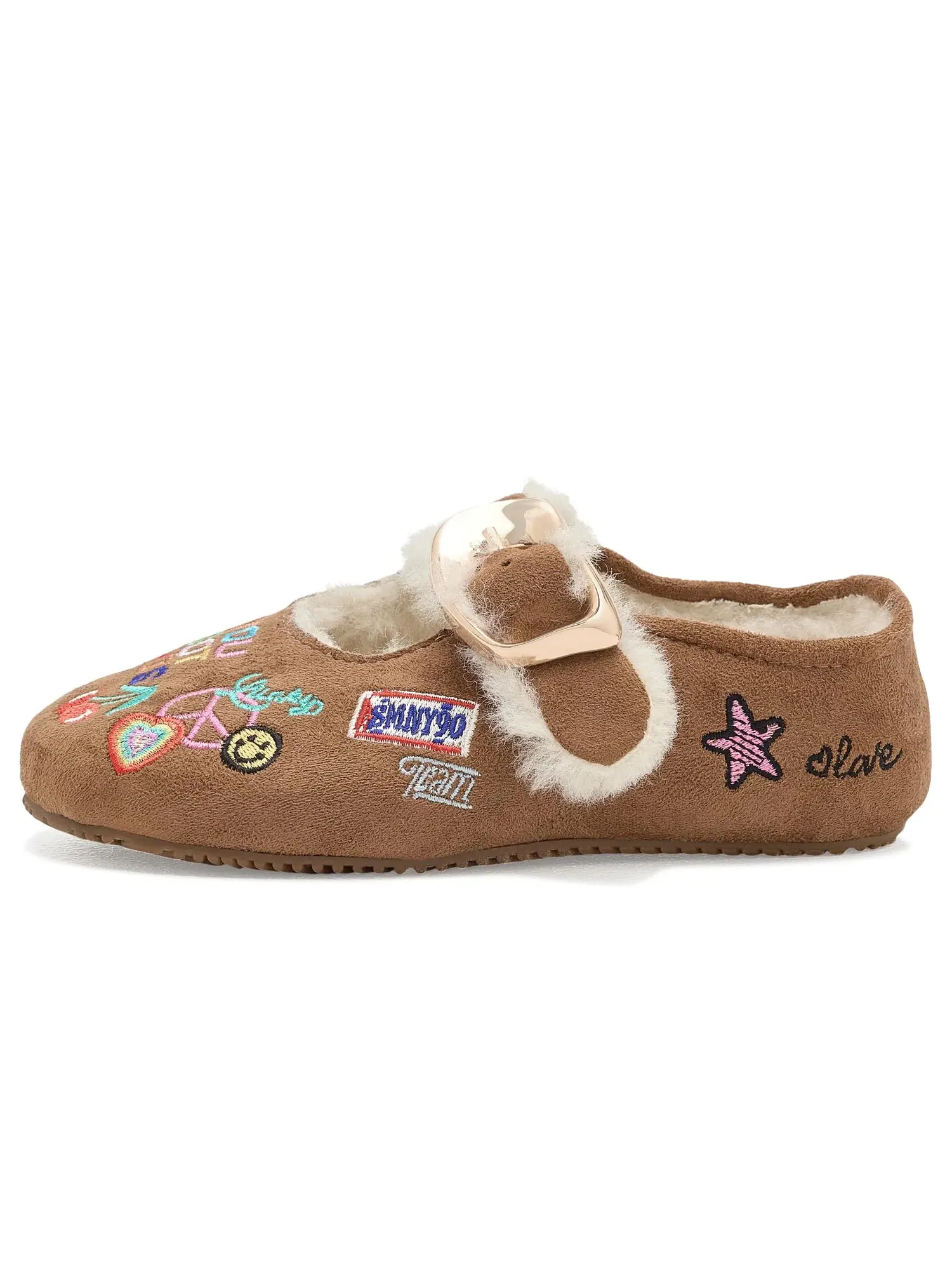 Балетки Cloudye (для маленьких и больших детей) Steve Madden Kids — изображение 4 из 4, коньячный мульти