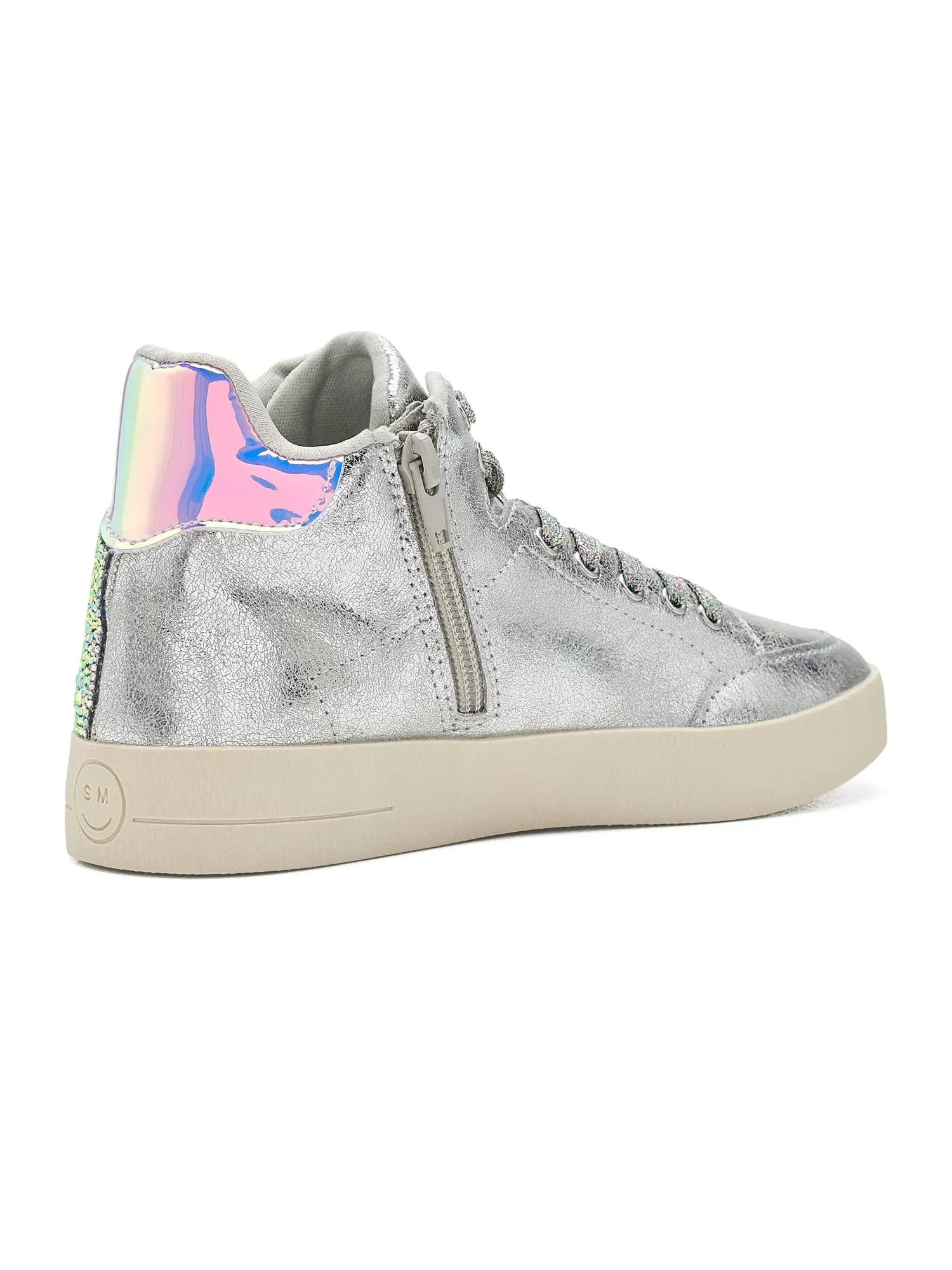 Кроссовки Delight (для маленьких и больших детей) Steve Madden Kids — изображение 3 из 4, серебряный
