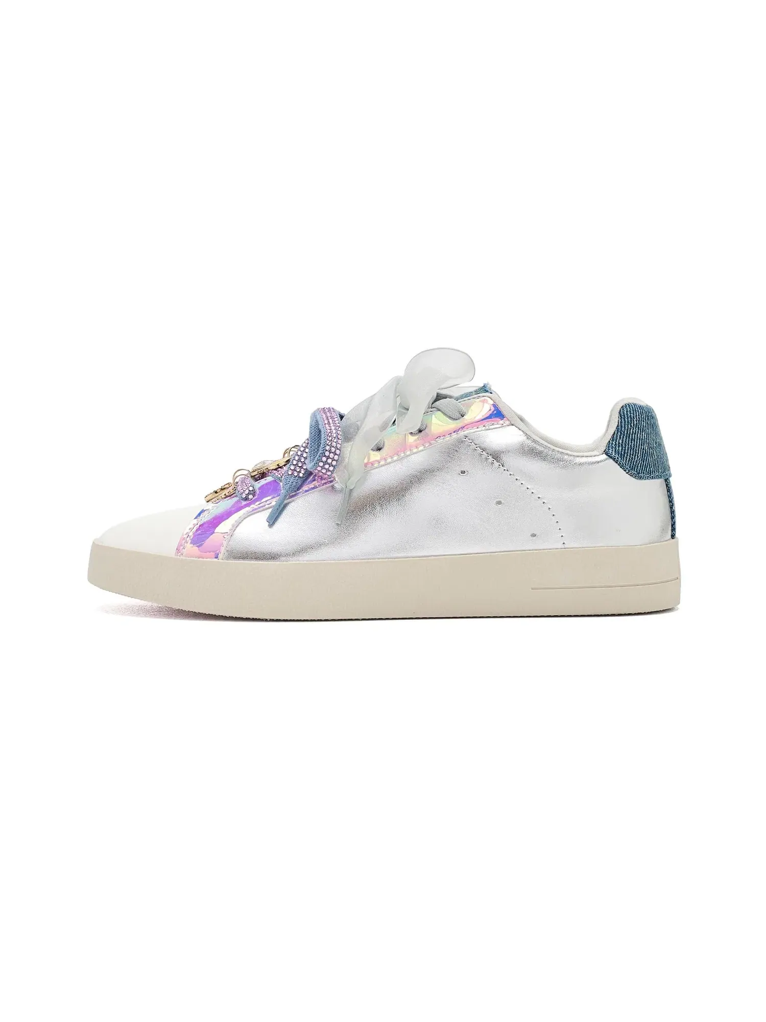 Кроссовки Rush (для маленьких и больших детей) Steve Madden Kids — изображение 4 из 4, серебристый мульти
