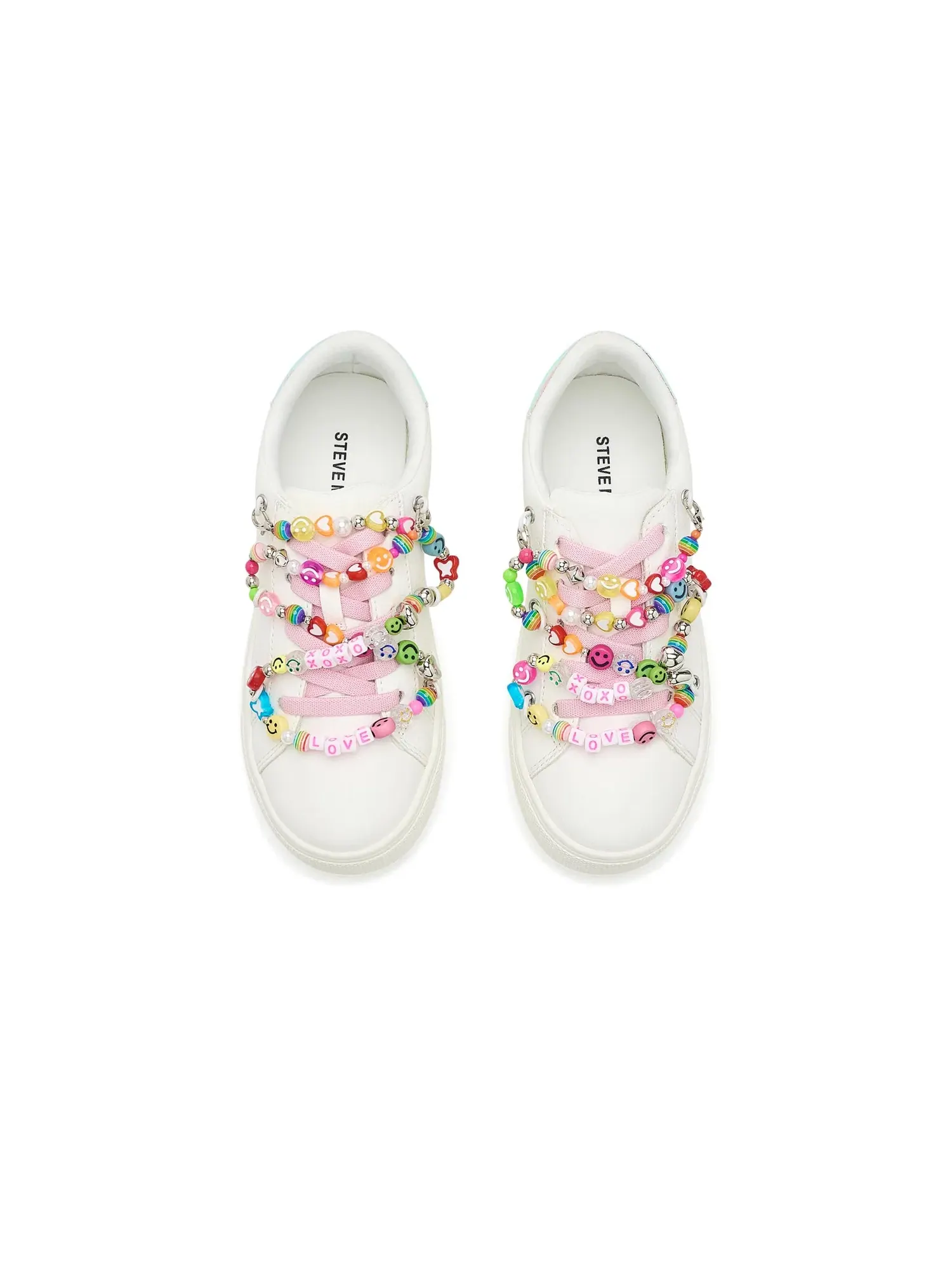 Балетки Hushed (для маленьких и больших детей) Steve Madden Kids — изображение 2 из 4, белый