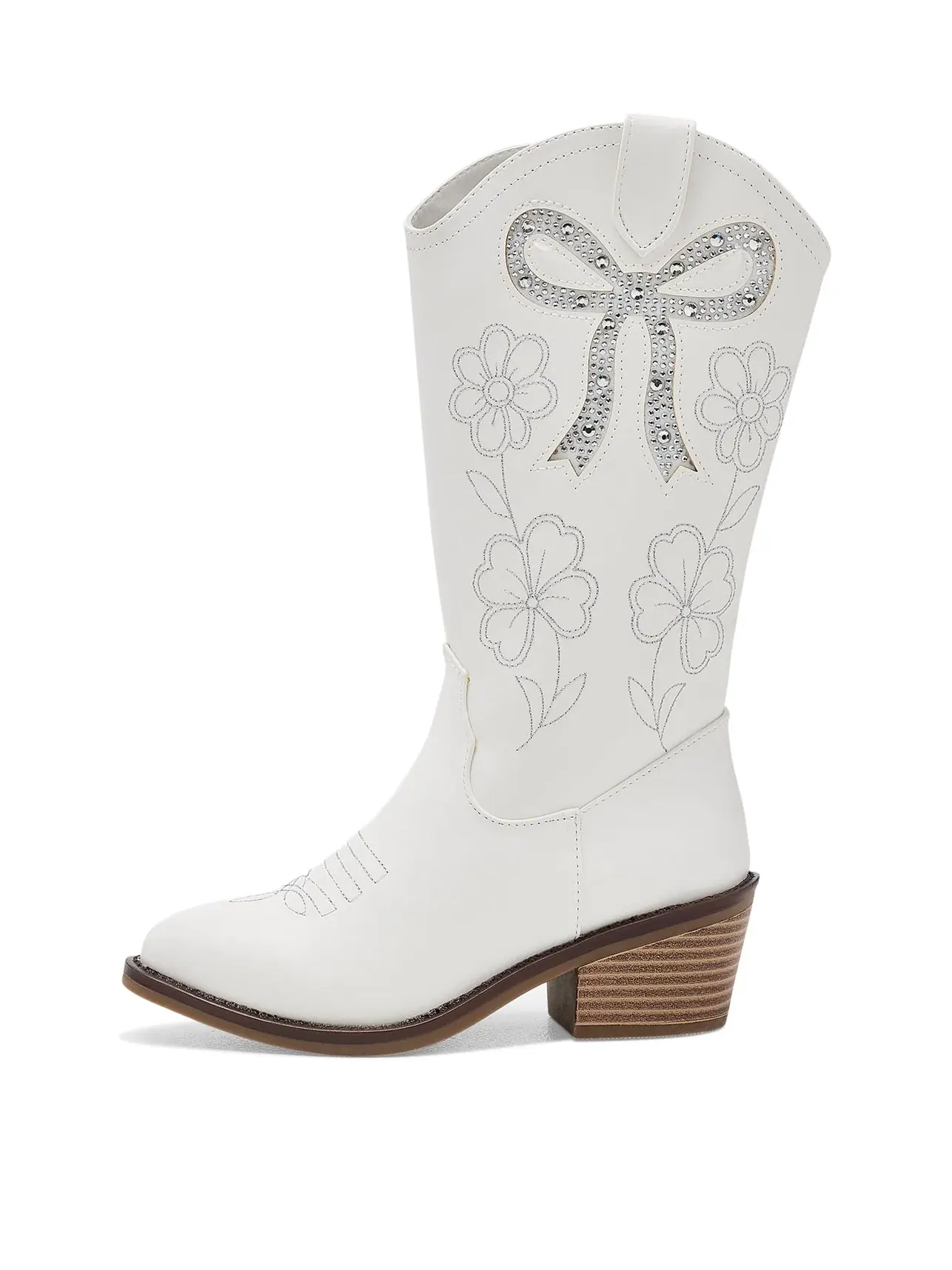 Ботинки Addin (для маленьких и больших детей) Steve Madden Kids — изображение 4 из 4, белый