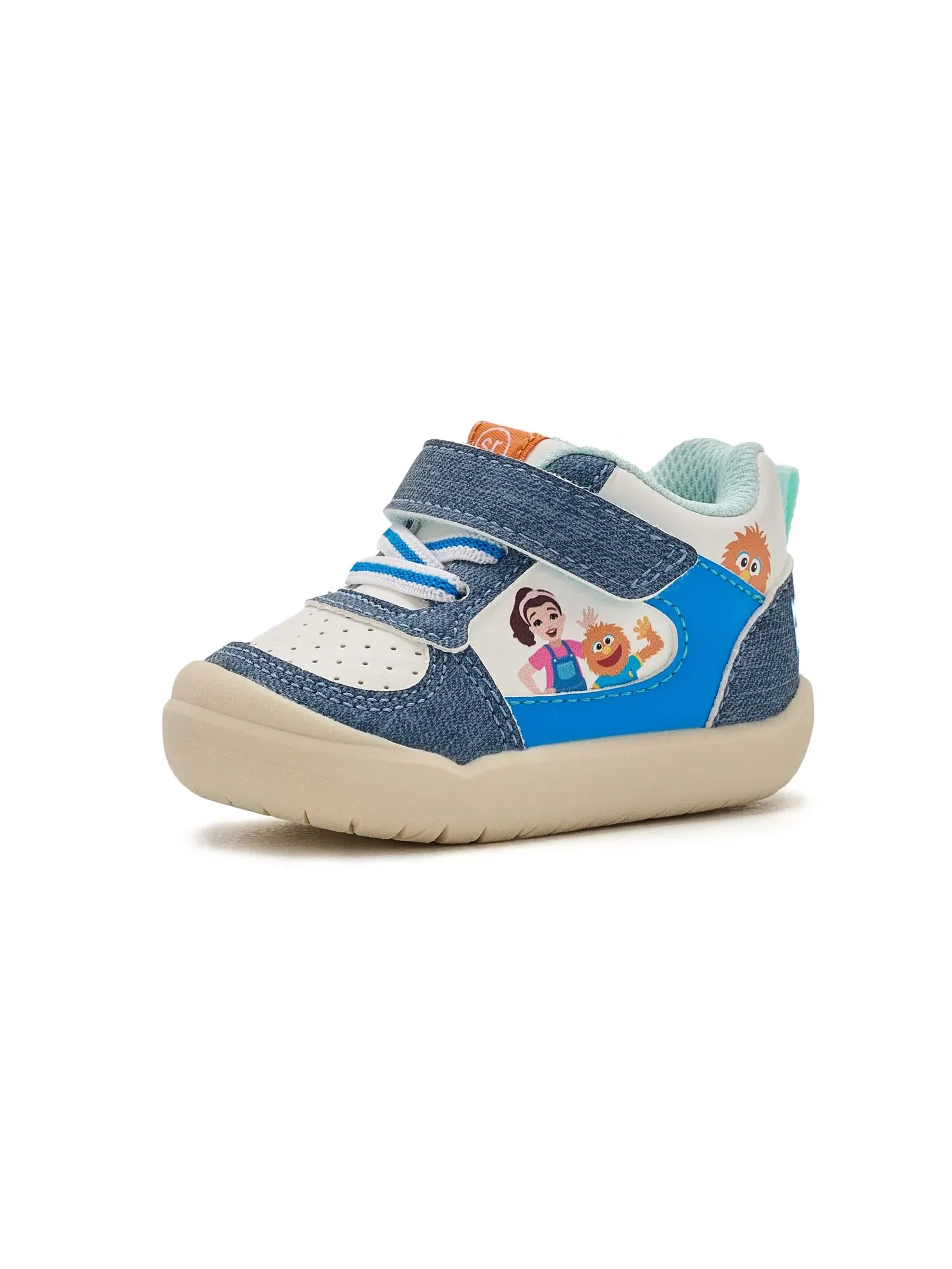 Кроссовки Ms Rachel Where Is Herbie Mid (для малышей) Stride Rite — изображение 1 из 4, джинсовый синий