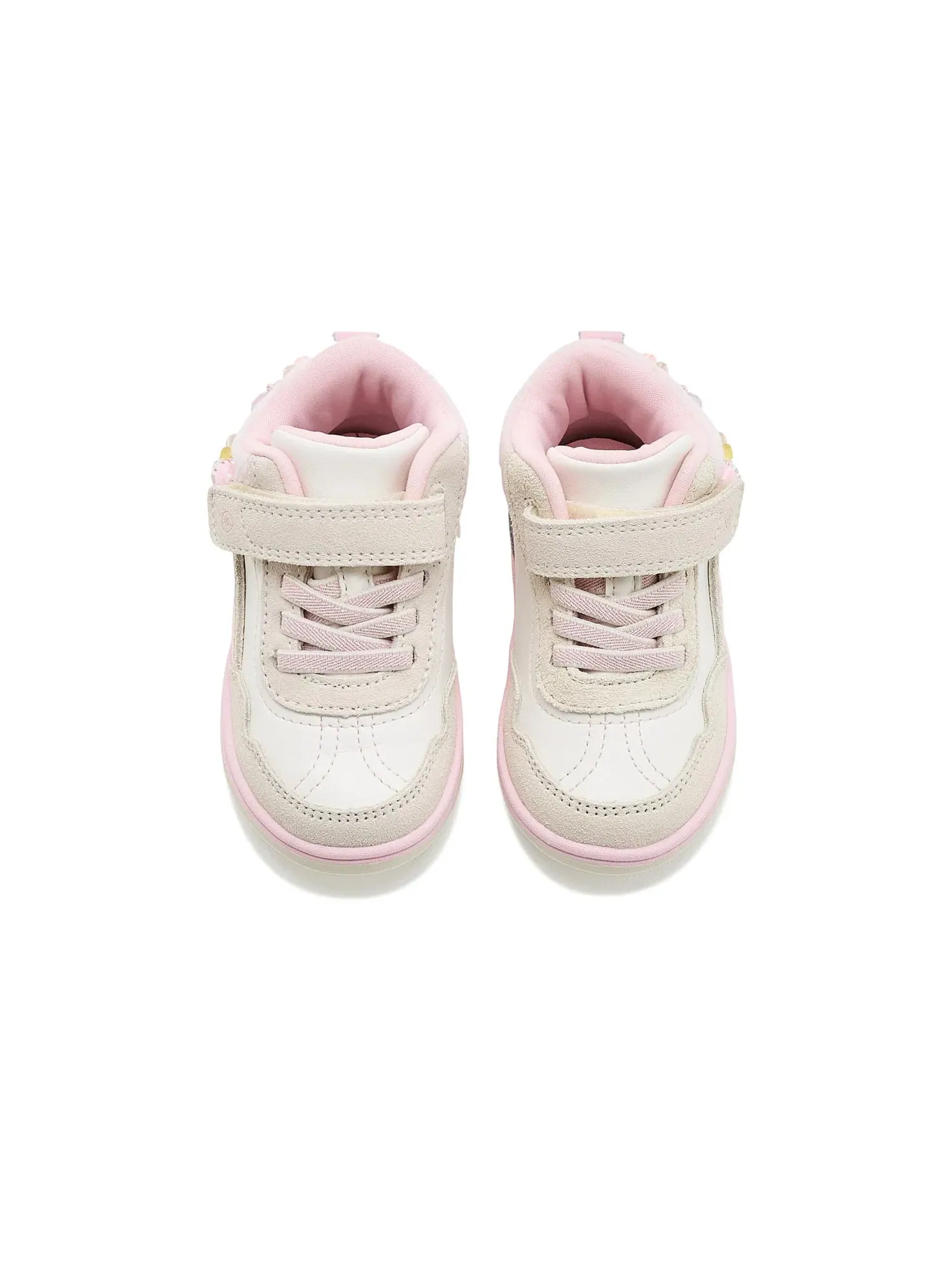 Кроссовки SRT London Mid (для малышей и маленьких детей) Stride Rite — изображение 2 из 4, белый/розовый