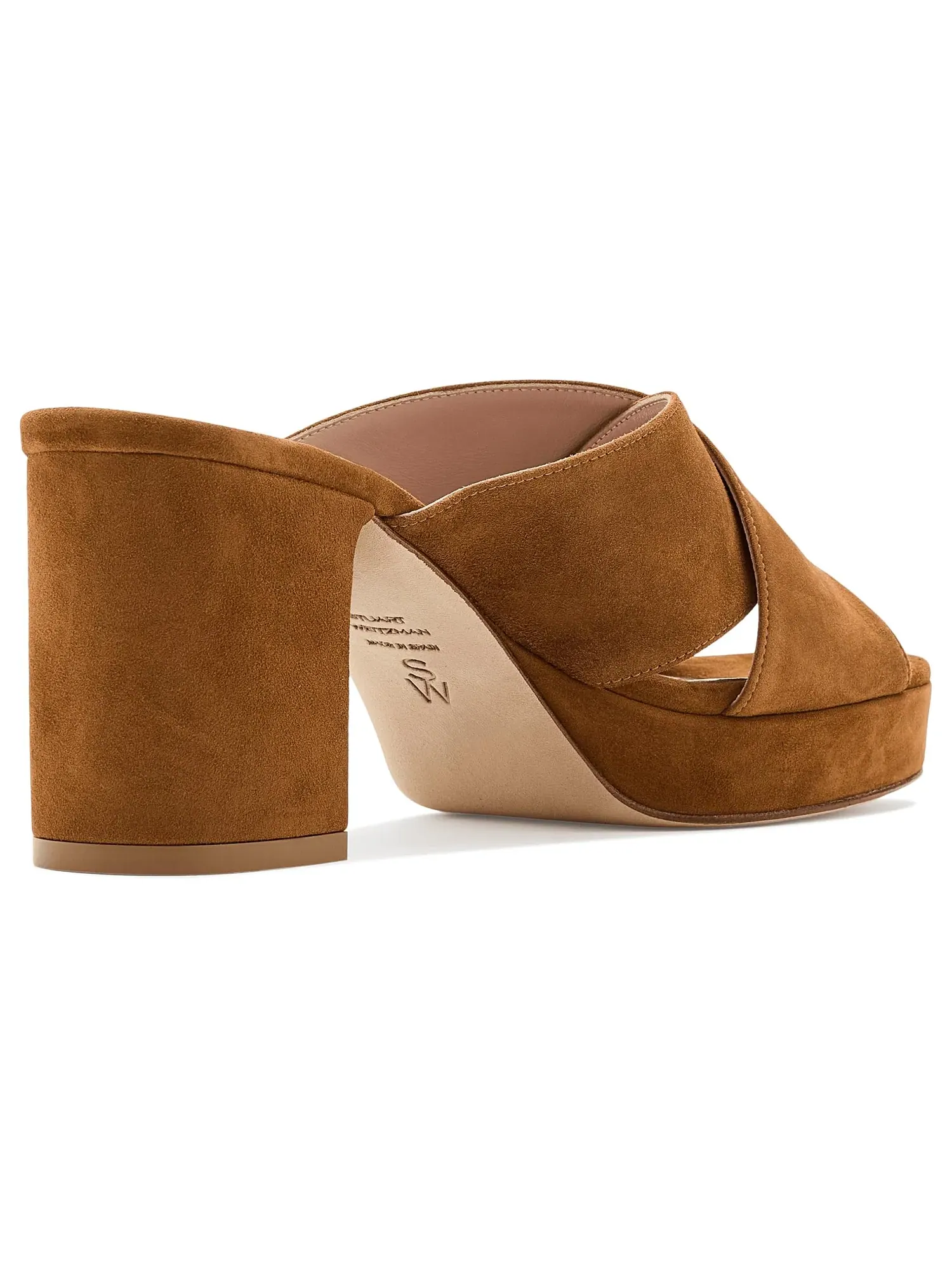 Слайды на платформе Dayna Platform Slide Stuart Weitzman — изображение 3 из 4, бежевый