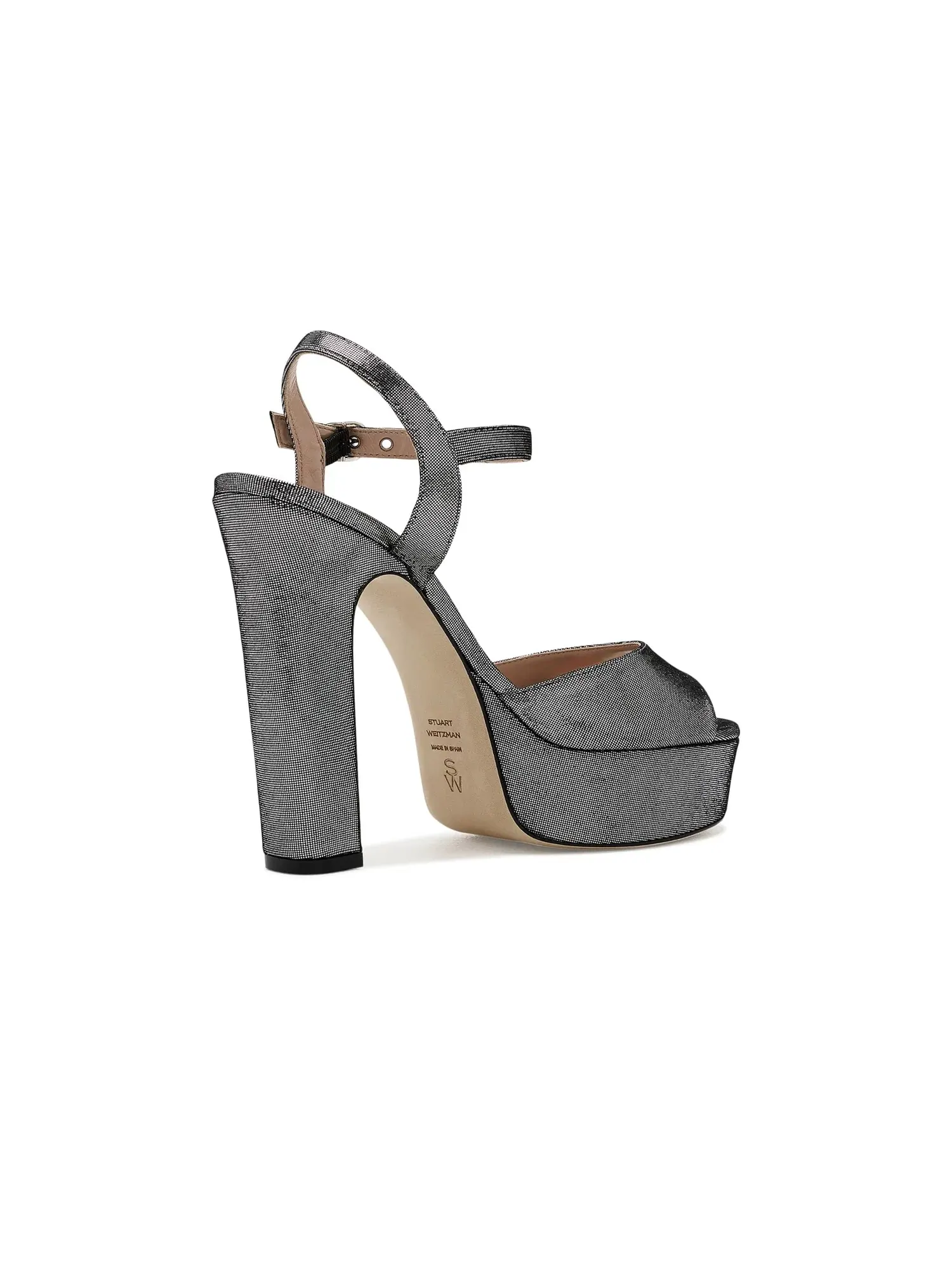 Слайды на платформе Reade Platform Stuart Weitzman — изображение 3 из 4, серебряный
