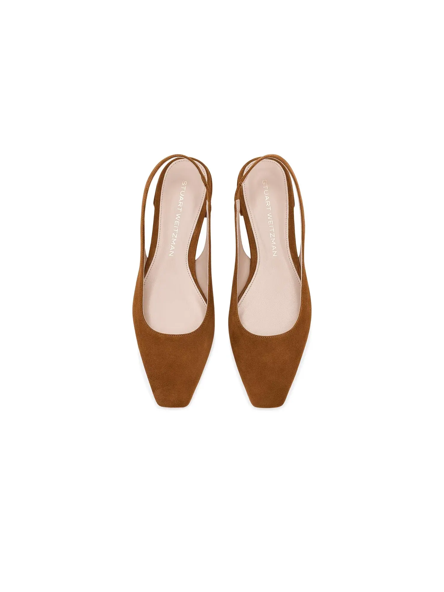 Балетки Stassi Slingback Stuart Weitzman — изображение 2 из 4, бежевый