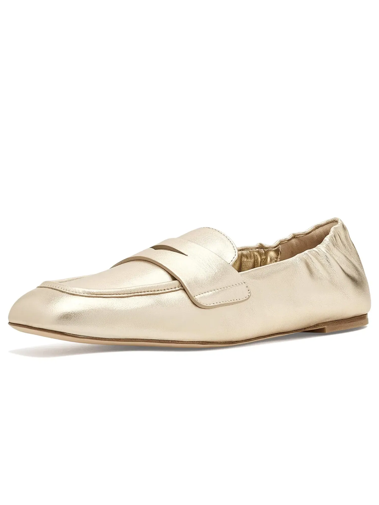 Лоферы Bryant Loafers Stuart Weitzman — изображение 1 из 4, светлый золотистый