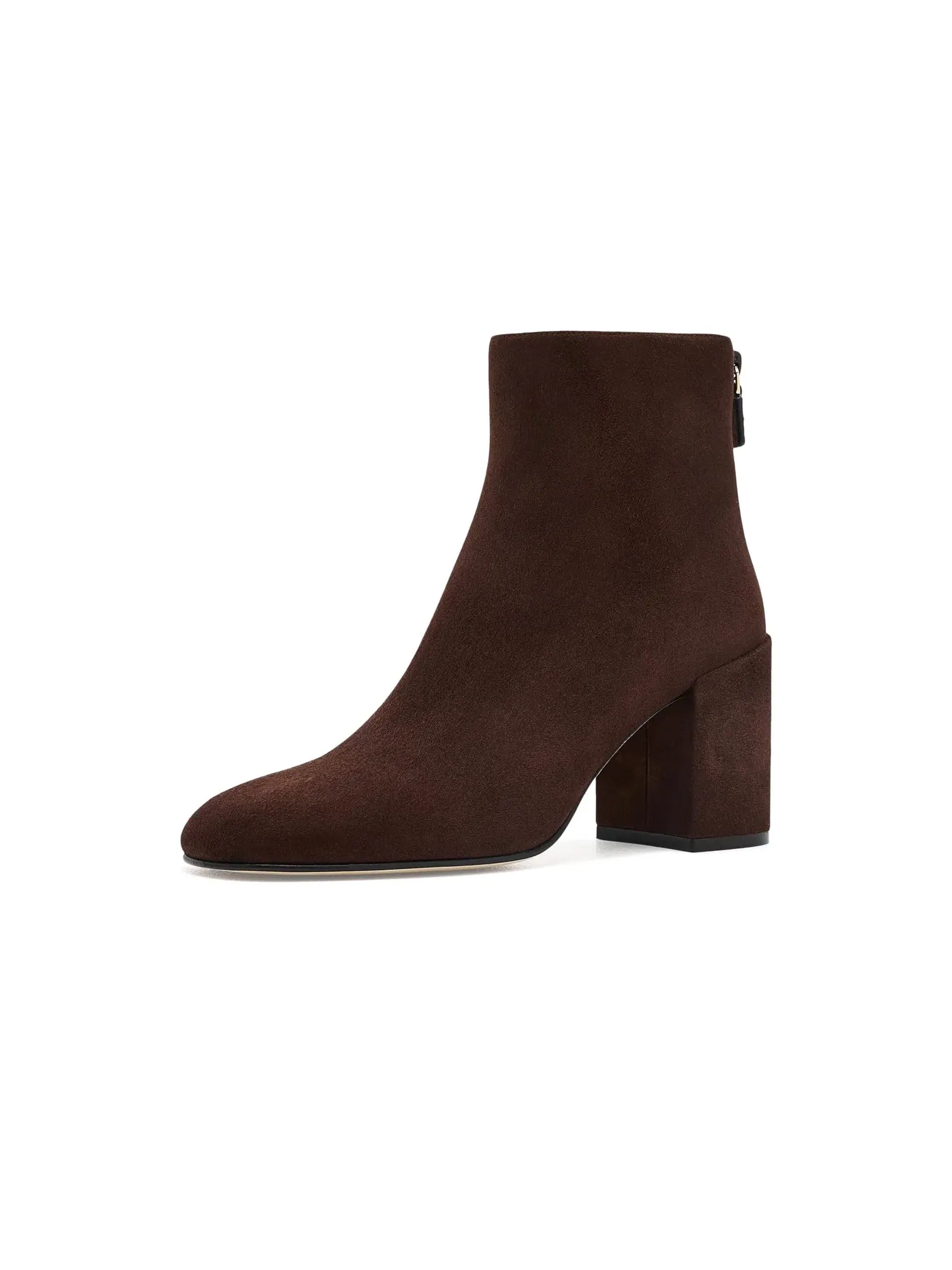 Ботинки Bacari Zip Booties 75 Stuart Weitzman — изображение 1 из 4, ореховый