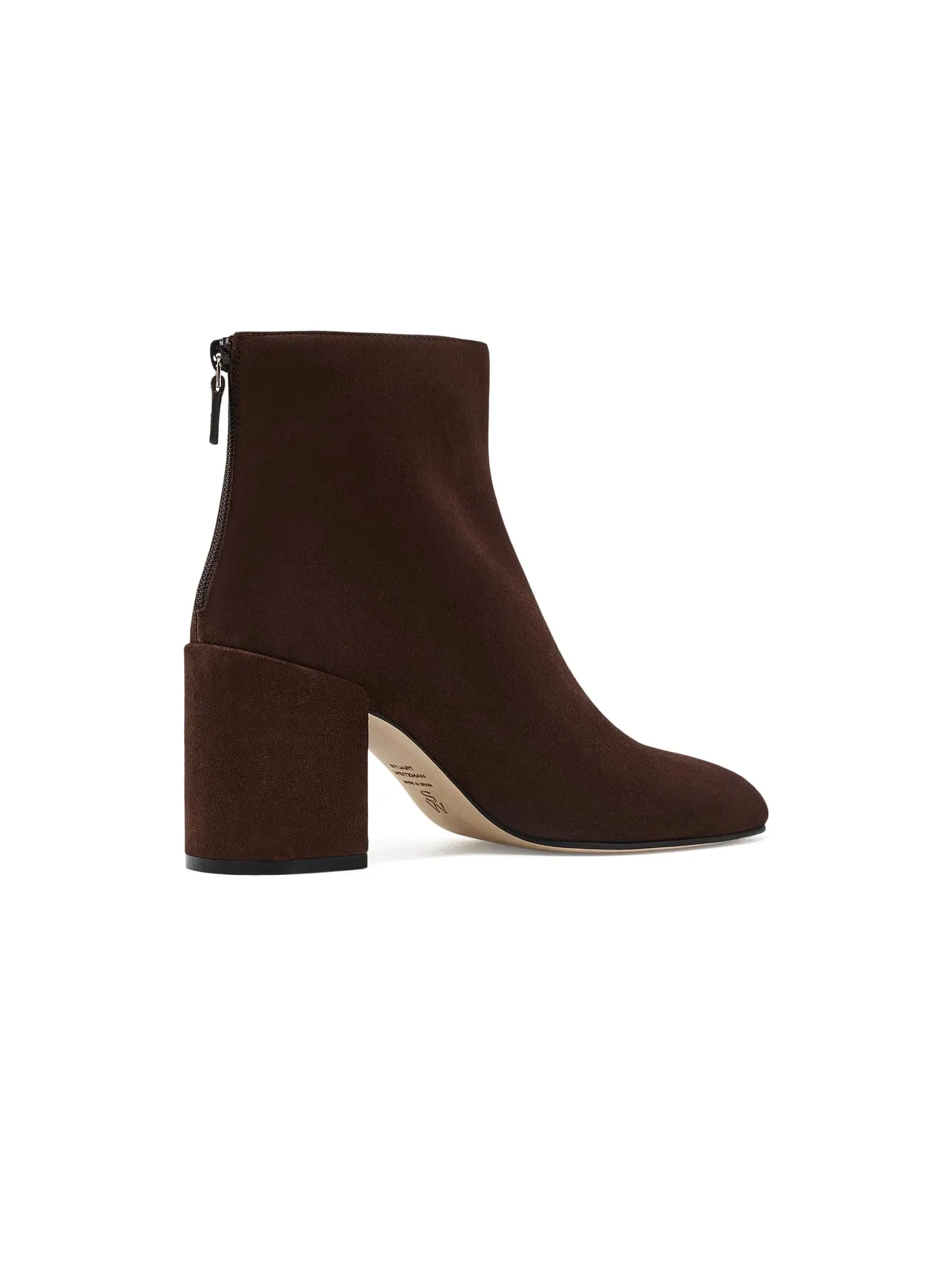Ботинки Bacari Zip Booties 75 Stuart Weitzman — изображение 3 из 4, ореховый
