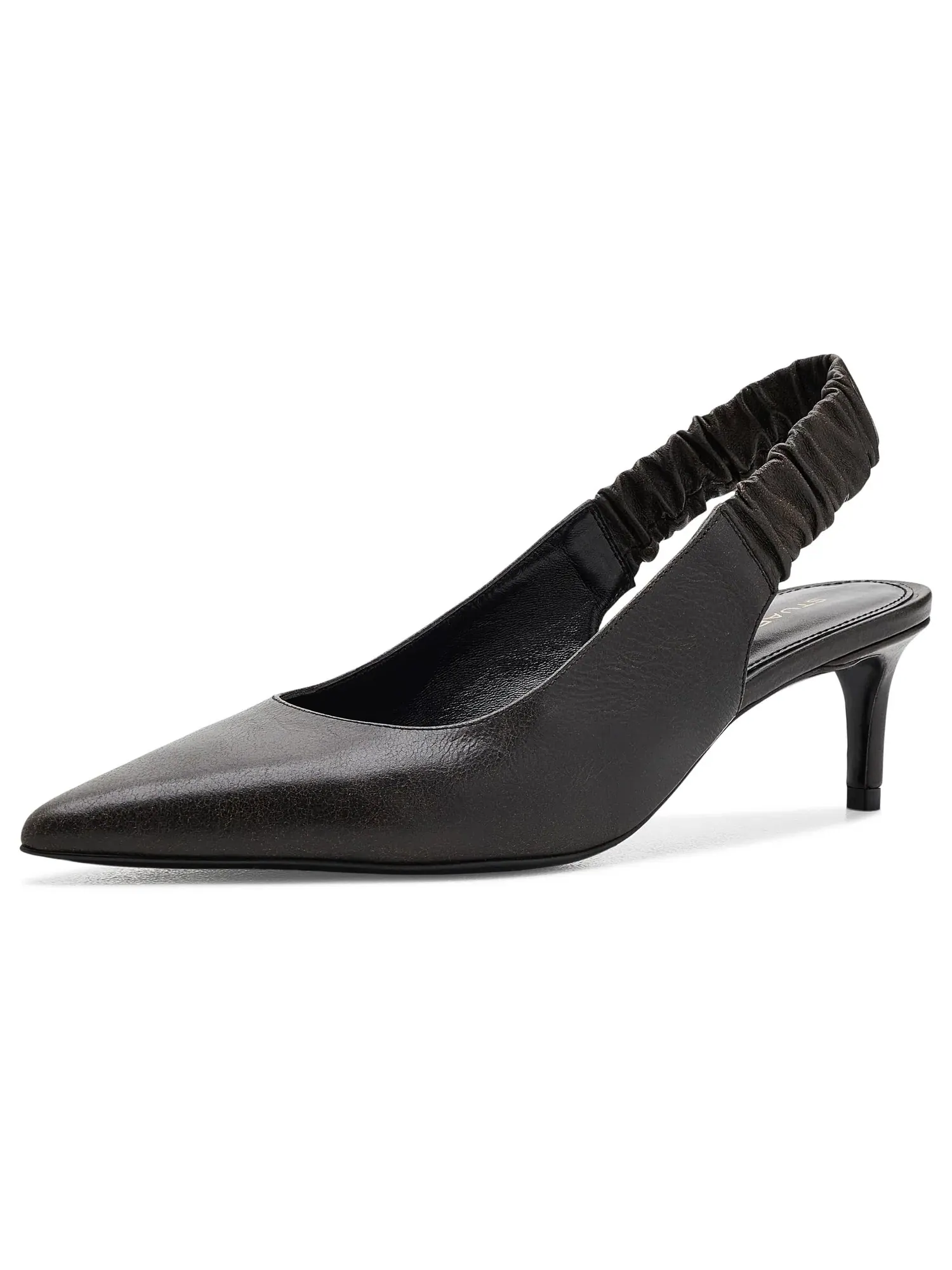 Туфли-слингбэки Stuart Ruche Slingbacks Stuart Weitzman — изображение 1 из 4, черный