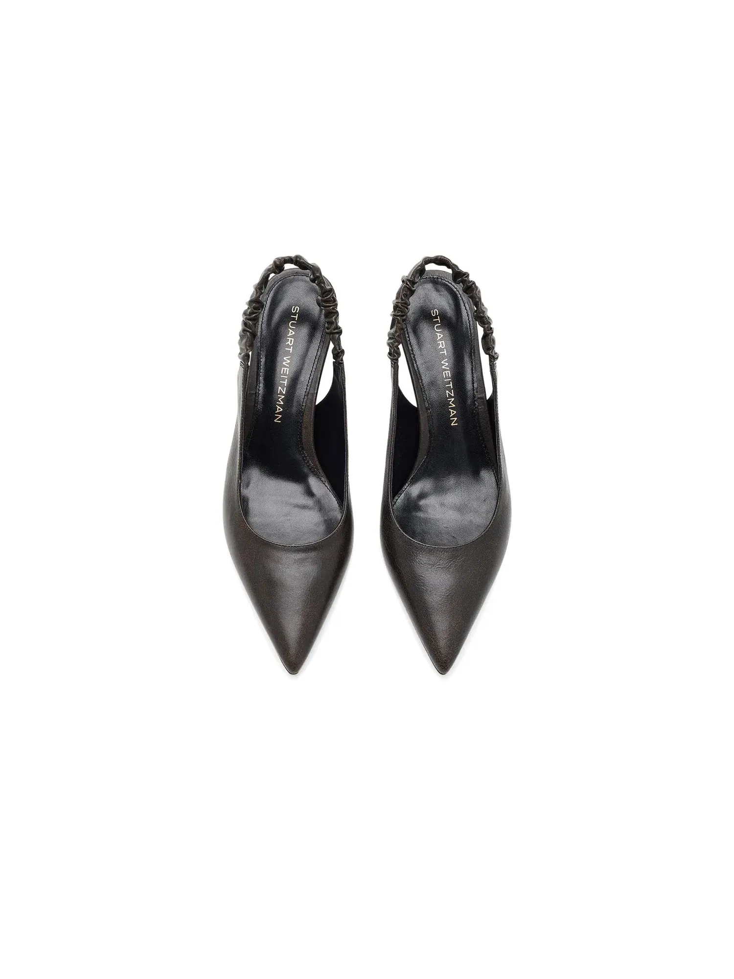 Туфли-слингбэки Stuart Ruche Slingbacks Stuart Weitzman — изображение 2 из 4, черный