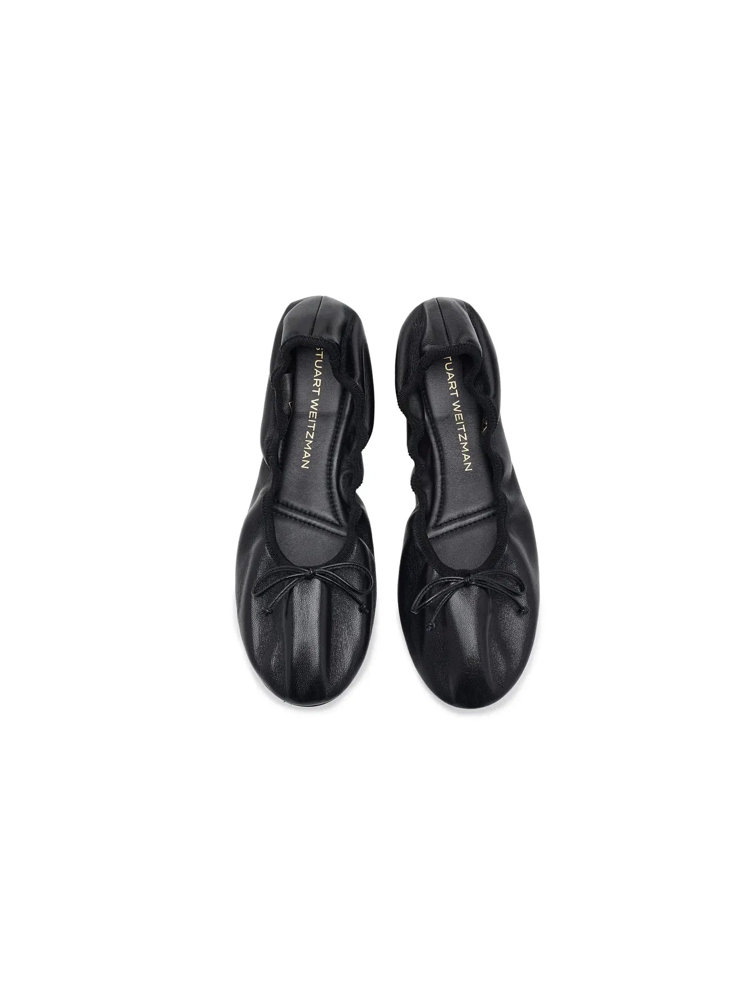 Балетки Nia Stuart Weitzman — изображение 2 из 4, черный/черный