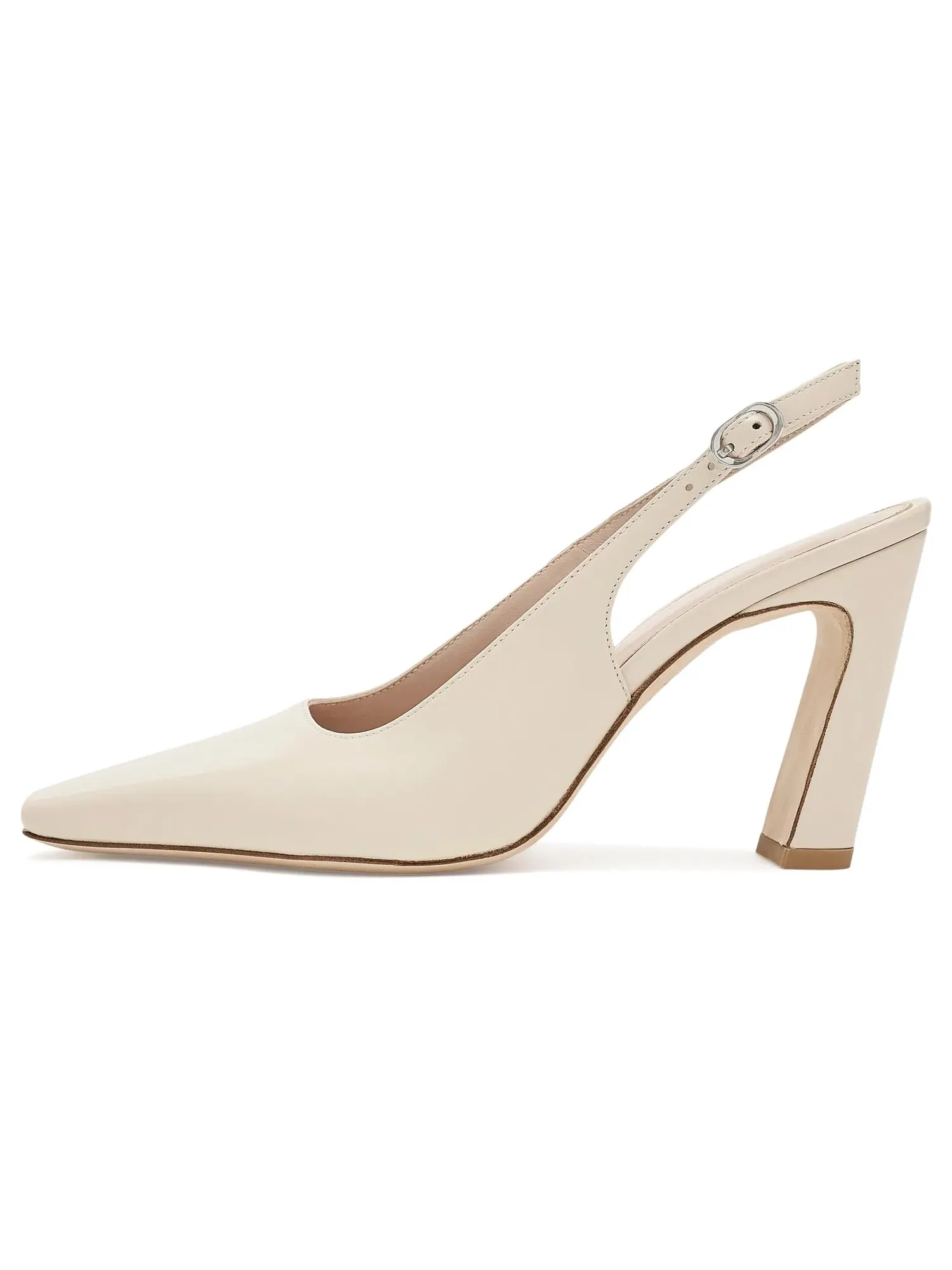 Туфли-слингбэки Stassi Slingback 85 Stuart Weitzman — изображение 4 из 4, льняной