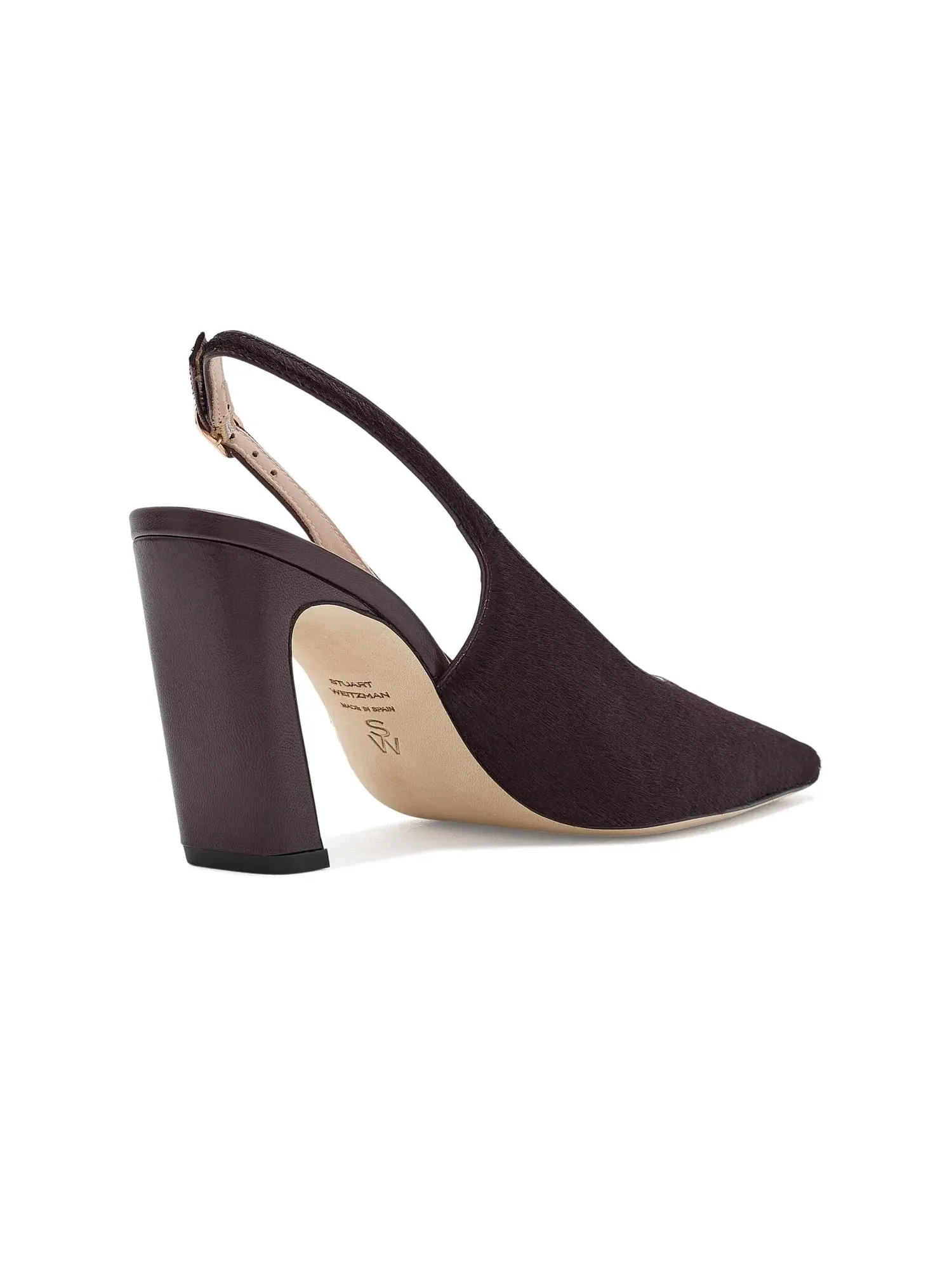 Туфли-слингбэки Stassi Slingback 85 Stuart Weitzman — изображение 3 из 4, черничный