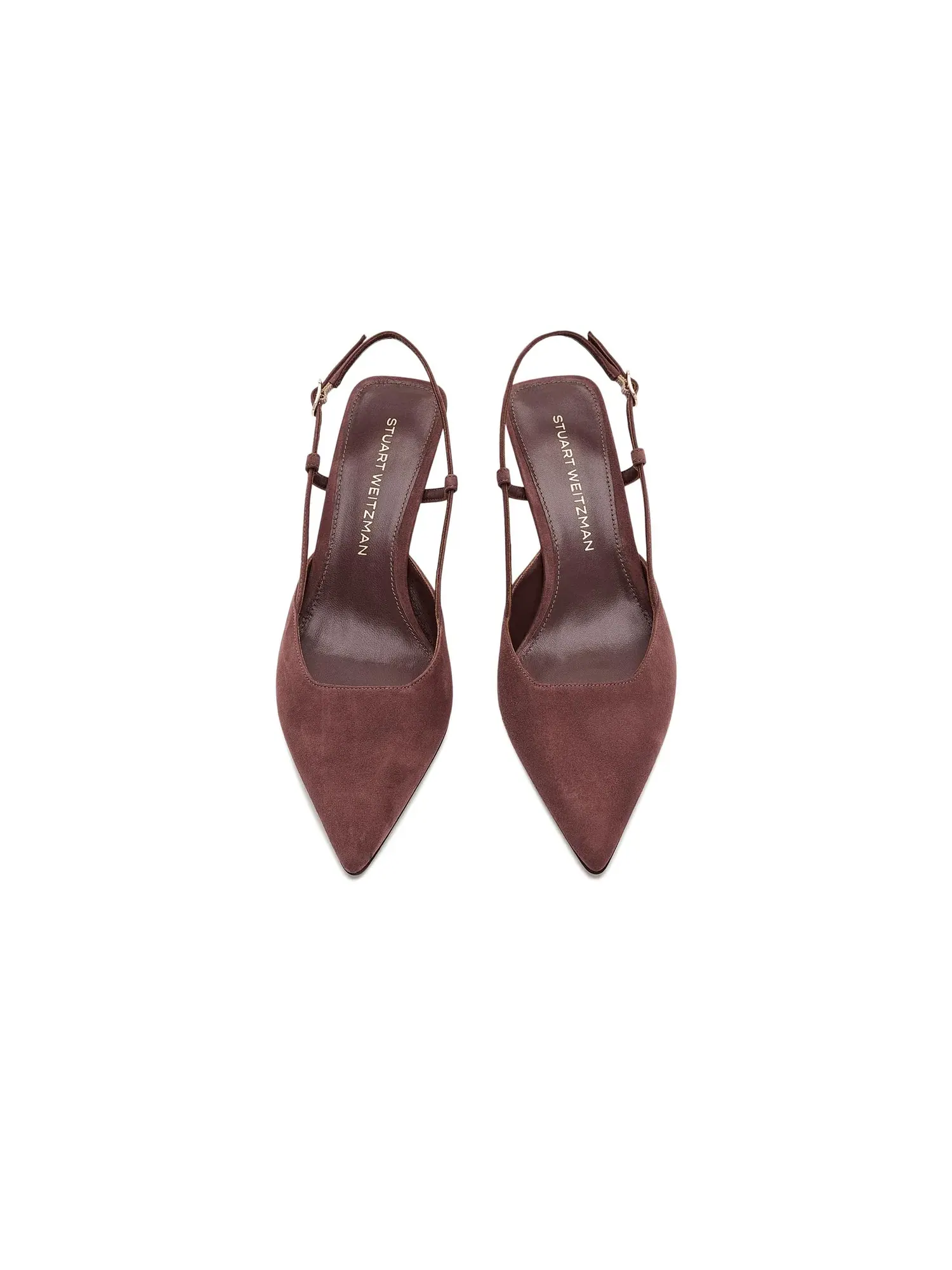 Туфли-слингбэки Vinnie 50 Slingback Stuart Weitzman — изображение 2 из 4, коричневый