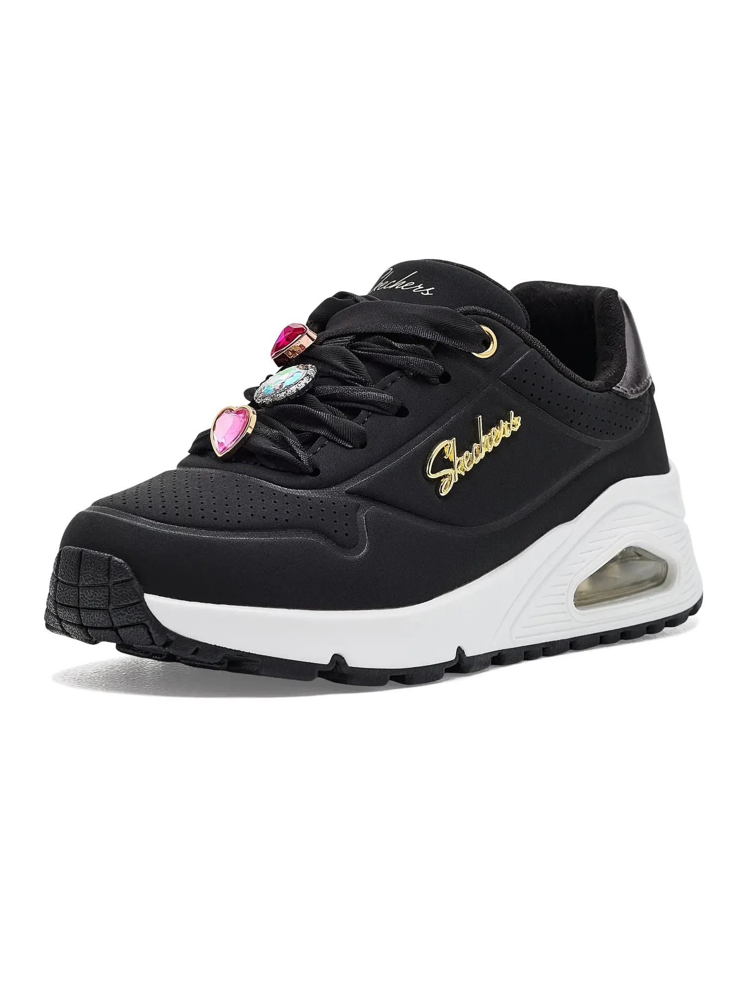Кроссовки Uno Gen1-Bejeweled Pop 310923L (для маленьких и больших детей) Skechers Kids — изображение 1 из 4, черный