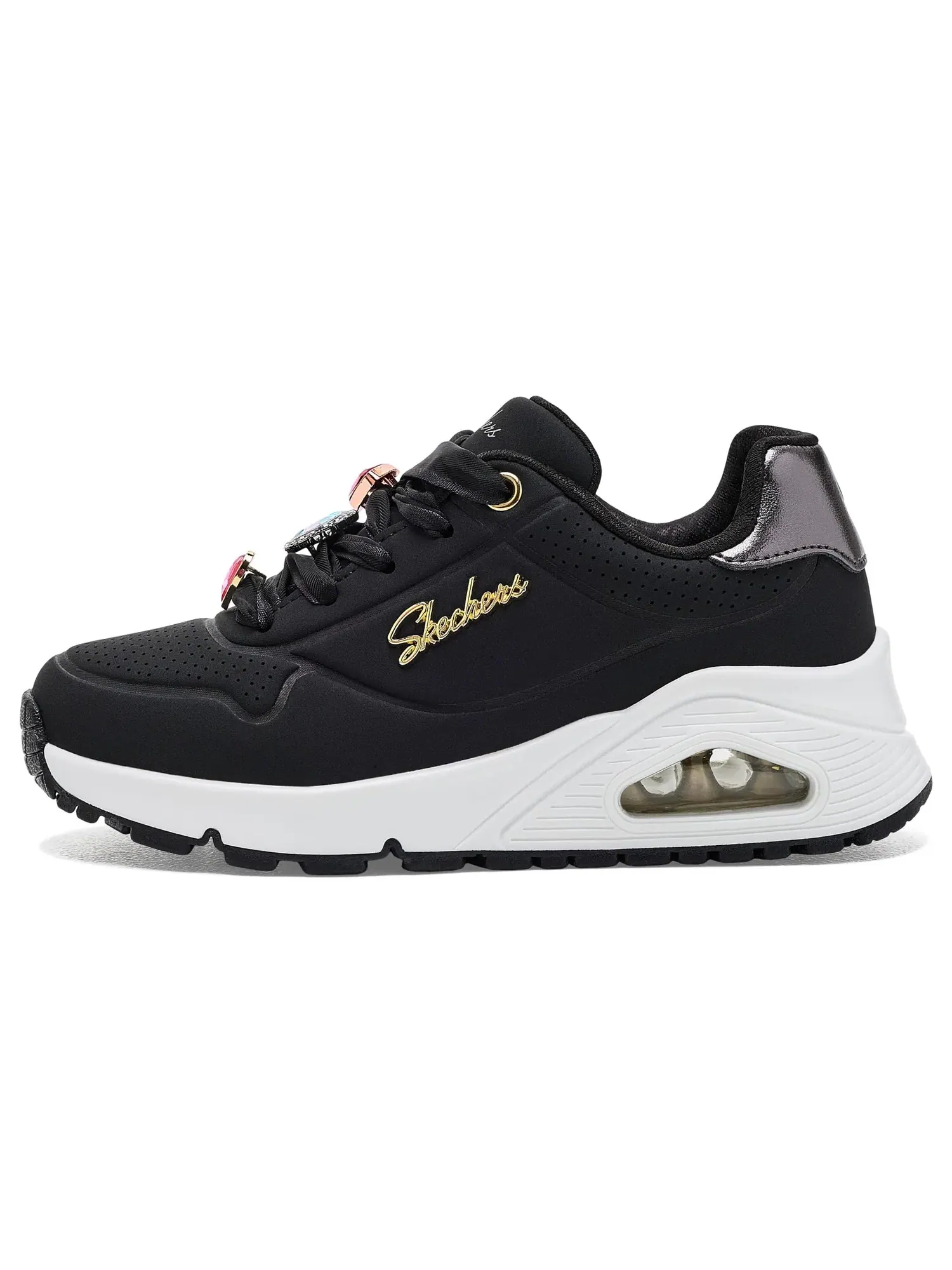 Кроссовки Uno Gen1-Bejeweled Pop 310923L (для маленьких и больших детей) Skechers Kids — изображение 4 из 4, черный