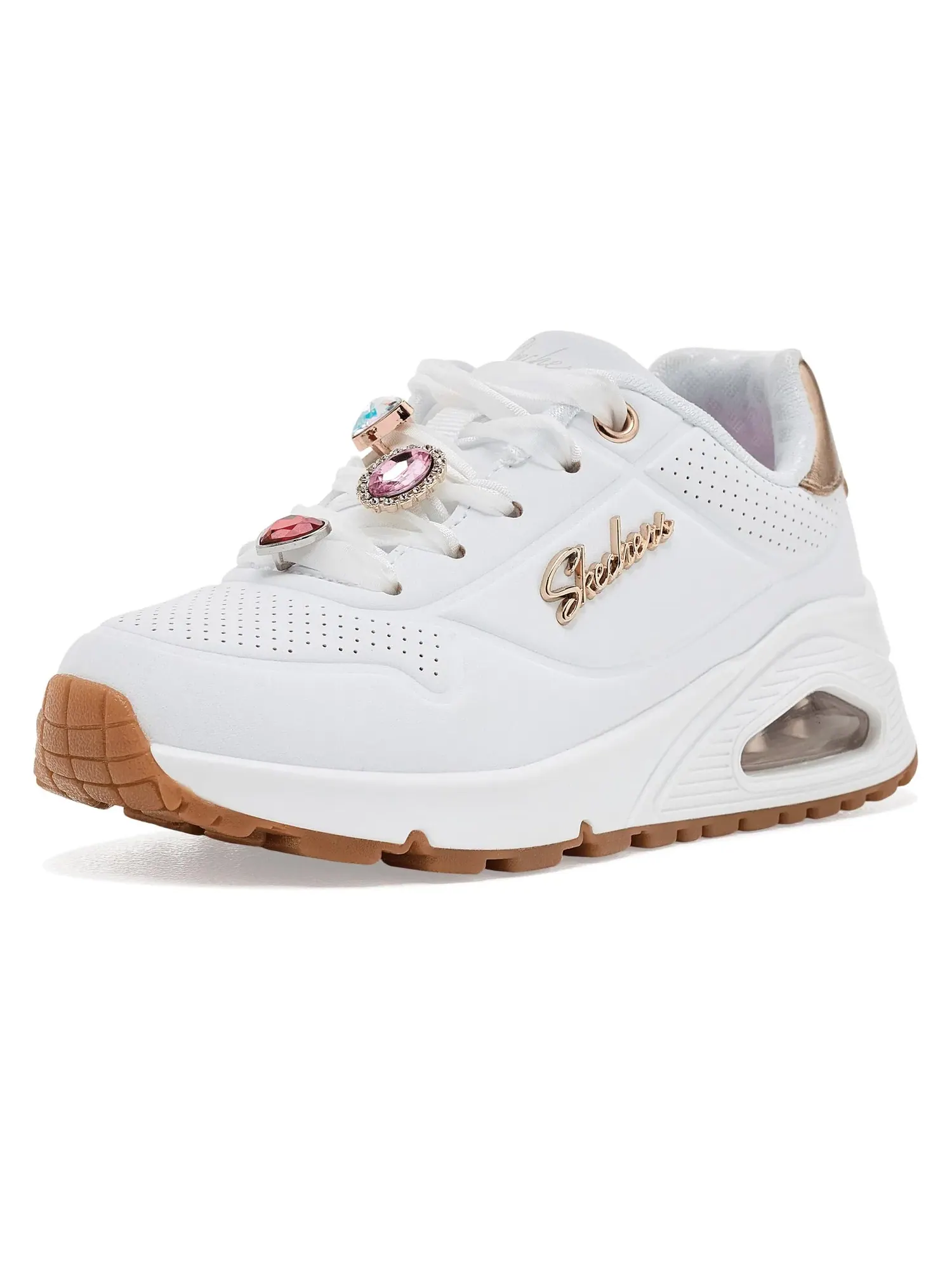 Кроссовки Uno Gen1-Bejeweled Pop 310923L (для маленьких и больших детей) Skechers Kids — изображение 1 из 4, белый