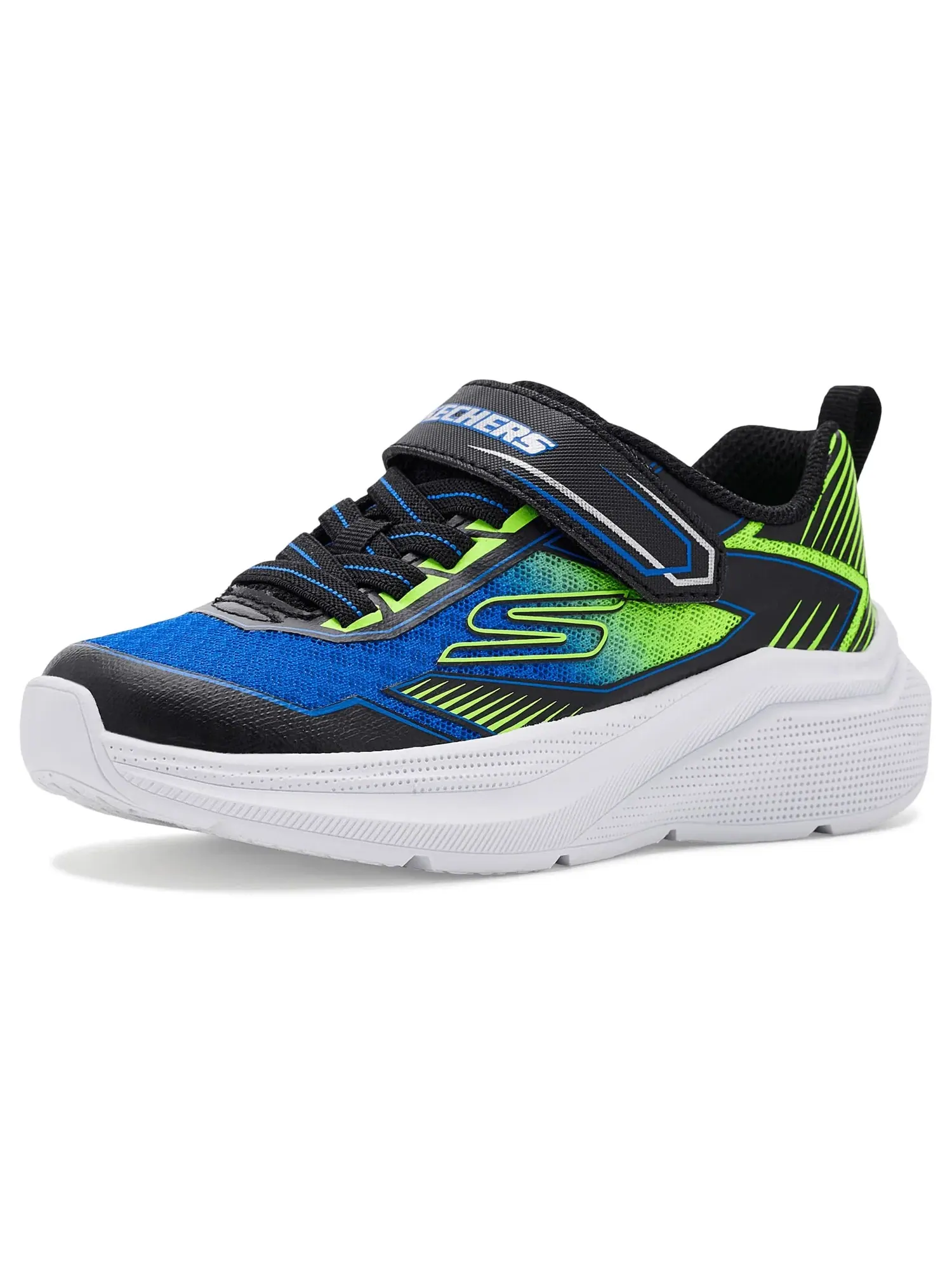 Кроссовки Microspec Velocity 404127L (для маленьких и больших детей) Skechers Kids — изображение 1 из 4, черный/синий