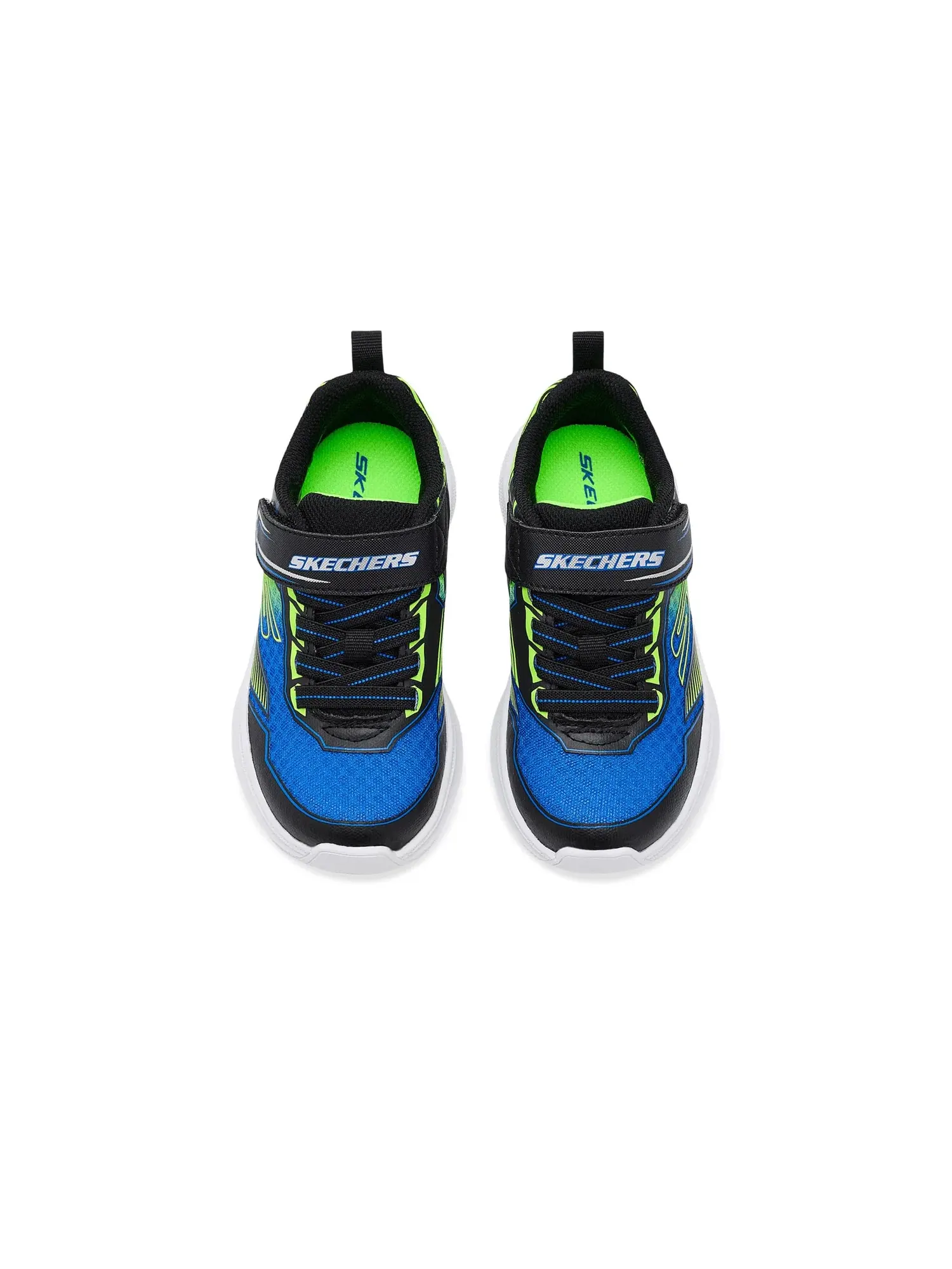 Кроссовки Microspec Velocity 404127L (для маленьких и больших детей) Skechers Kids — изображение 2 из 4, черный/синий
