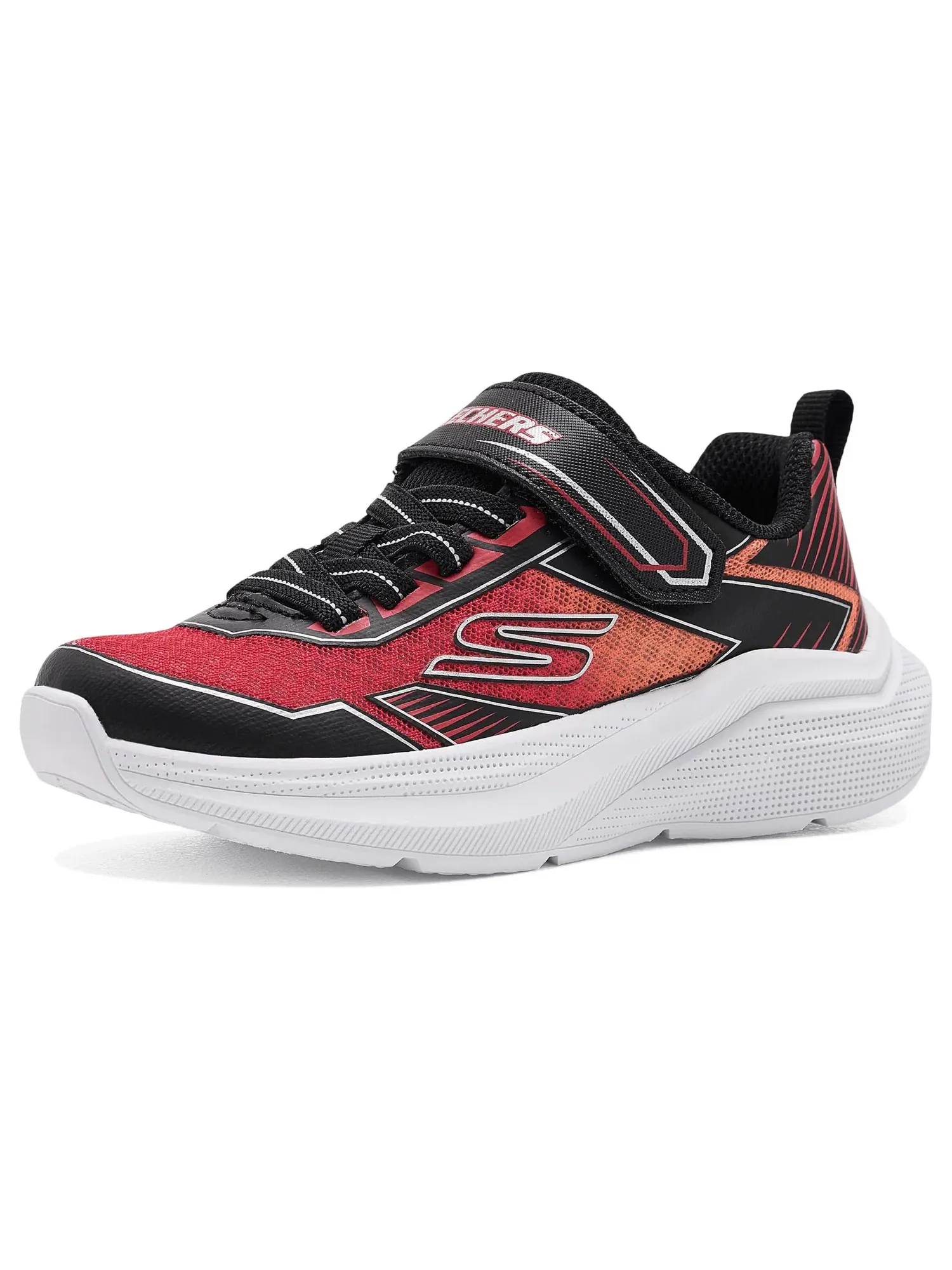 Кроссовки Microspec Velocity 404127L (для маленьких и больших детей) Skechers Kids — изображение 1 из 4, черный/красный