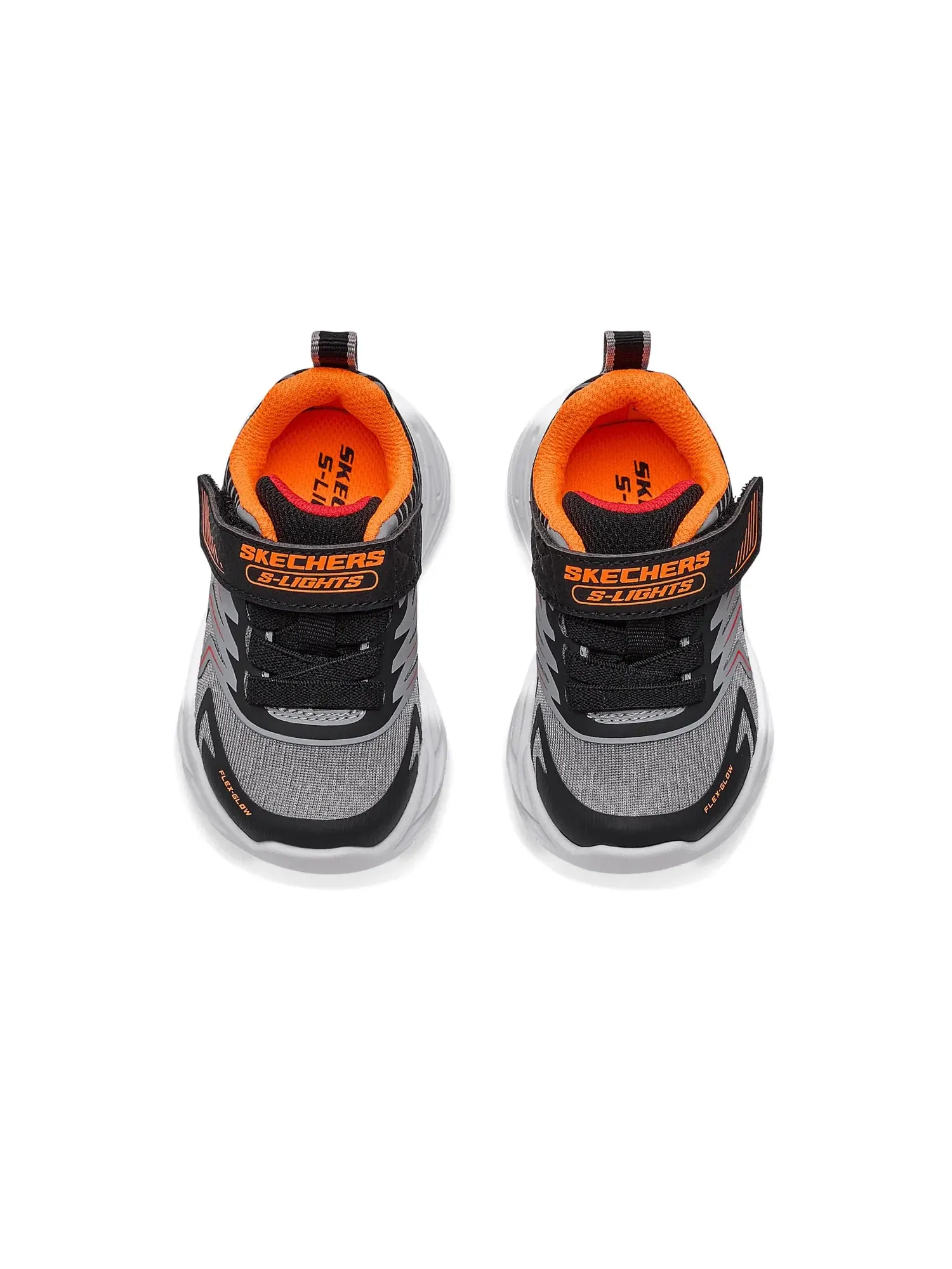 Кроссовки Flex-Glow Ultra 400141N (для малышей) Skechers Kids — изображение 2 из 4, черный/темно-серый