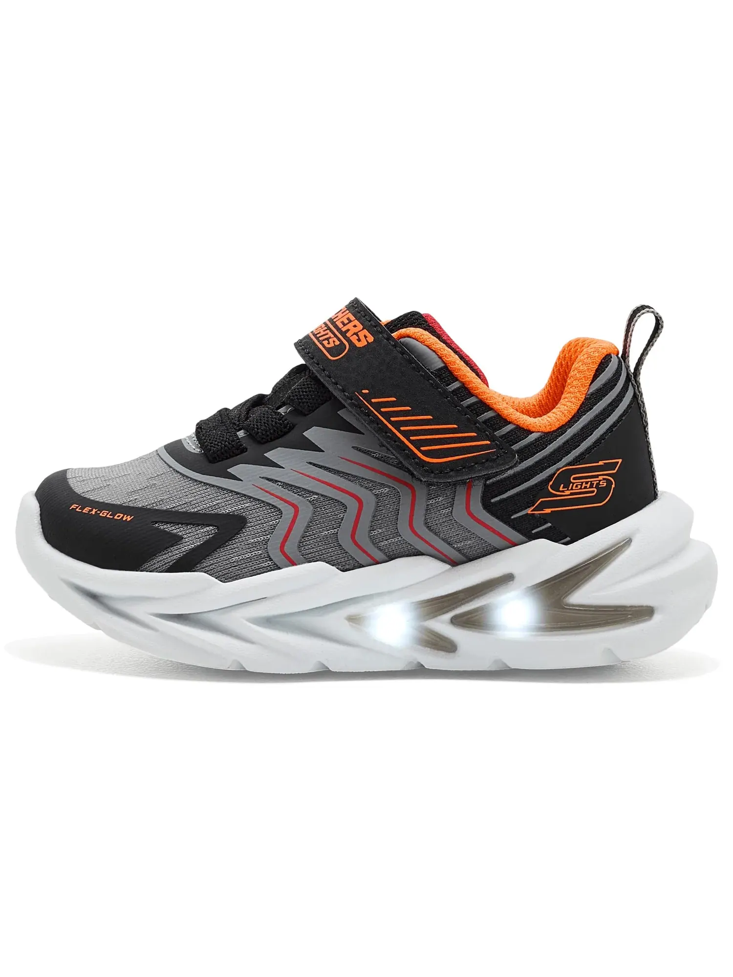 Кроссовки Flex-Glow Ultra 400141N (для малышей) Skechers Kids — изображение 4 из 4, черный/темно-серый
